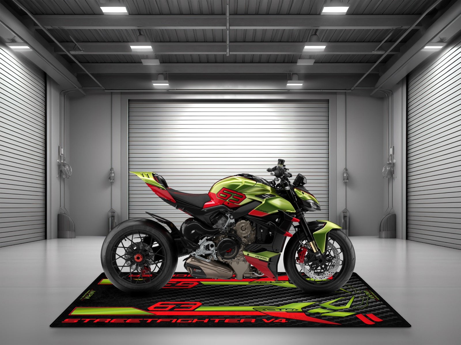 MPM Motorcycle Mat for Ducati Streetfighter V4 Lamborghini Edition - MM4115