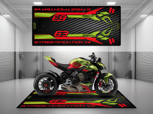 MPM Motorcycle Mat for Ducati Streetfighter V4 Lamborghini Edition - MM4115
