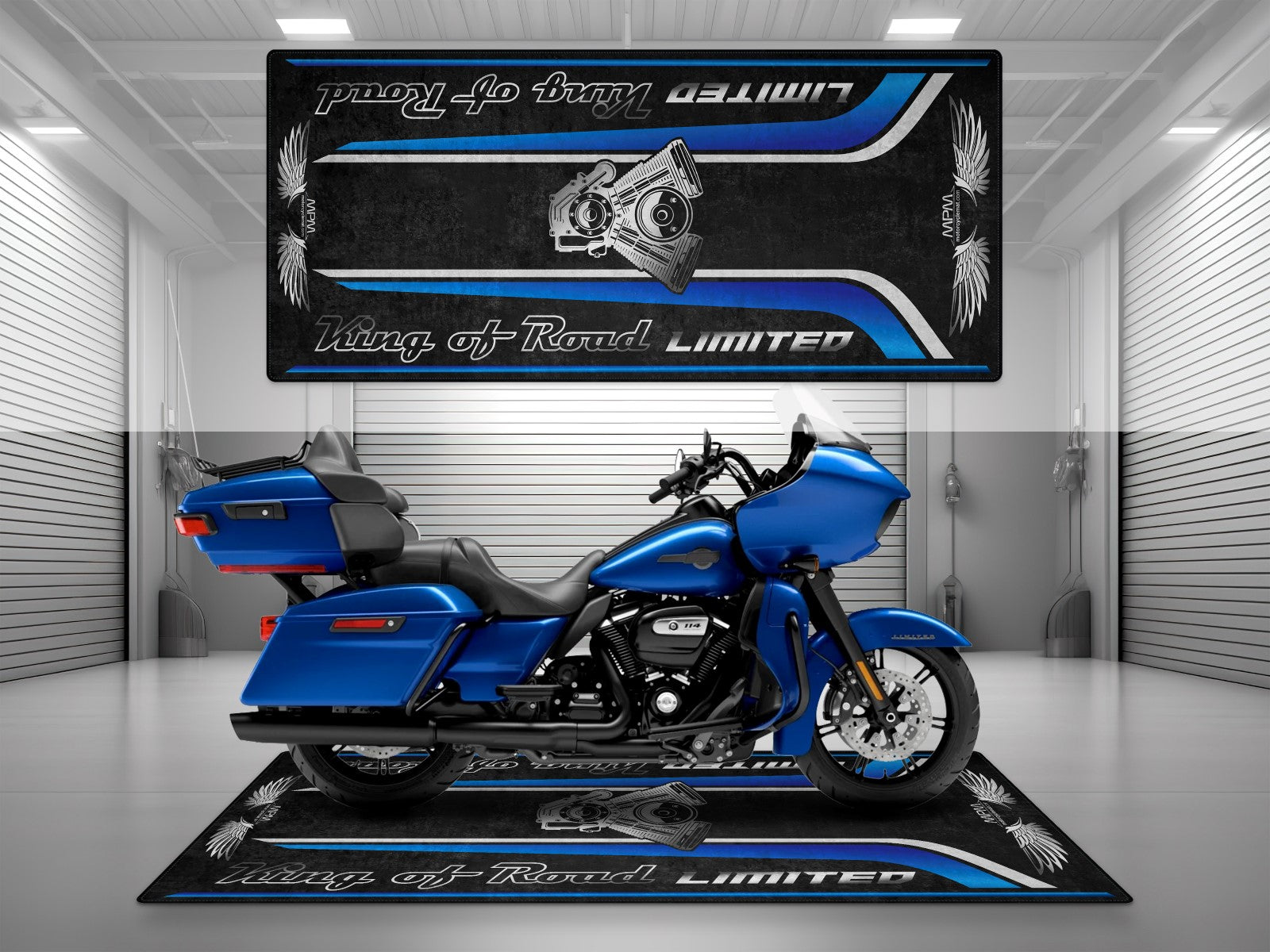 MPM Motorcycle Mat for Cruiser Motorcycle "King of Road Limited" - MM4121