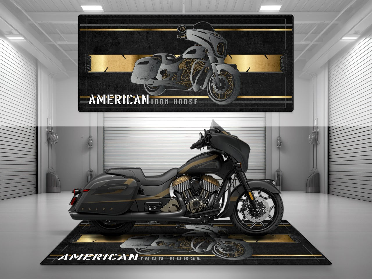 MPM Motorcycle Mat for Indian Chieftain - U302