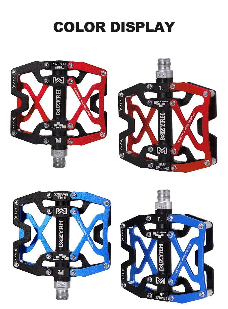 flatbike pedals Mountain Bicycle Pedals Cycling Ultralight Aluminum Alloy 3 Bearings P –  winxwheels