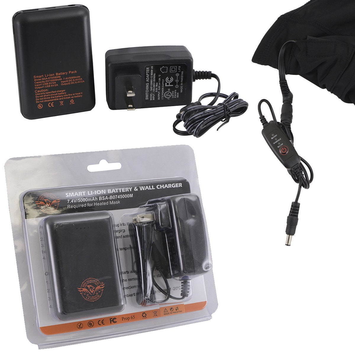 T68-SP 'The O.G.' No Logo Flat Black DOT Helmet with MP7922FMSET Heated Balaclava Bundle