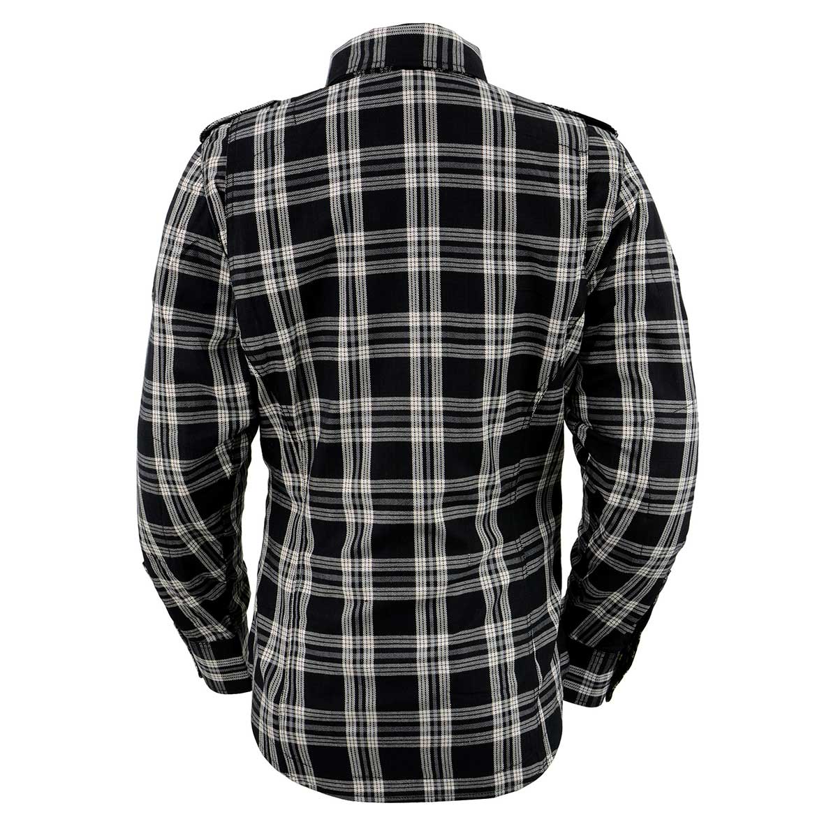 MPL2600 Women’s Plaid Flannel Biker Shirt w/ CE Approved Armor - Reinforced w/ Aramid Fiber