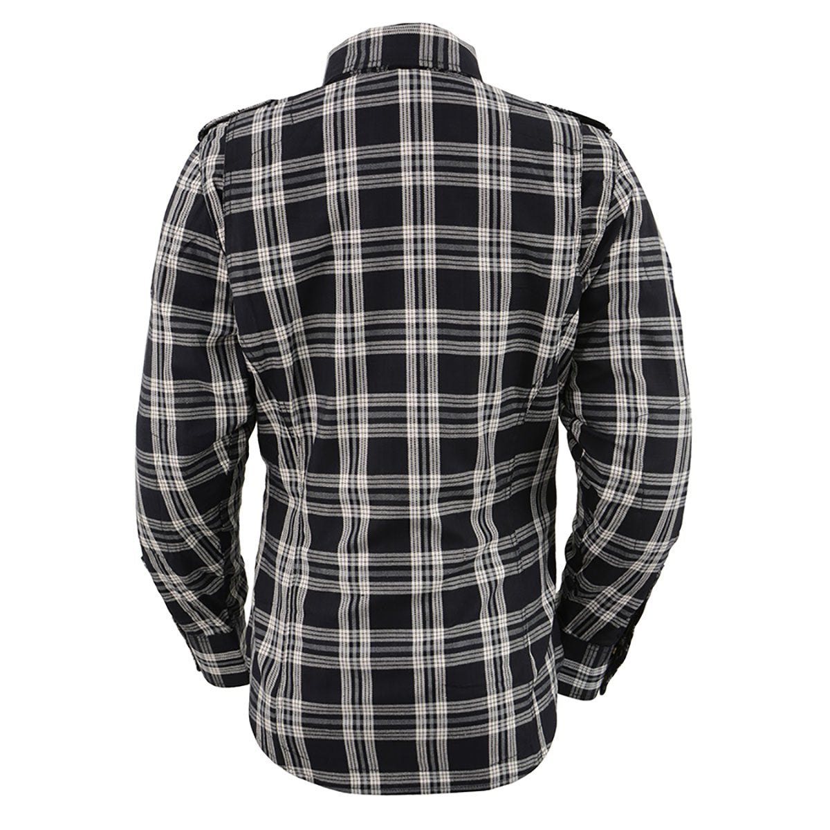 MPL2600 Women’s Plaid Flannel Biker Shirt w/ CE Approved Armor - Reinforced w/ Aramid Fiber