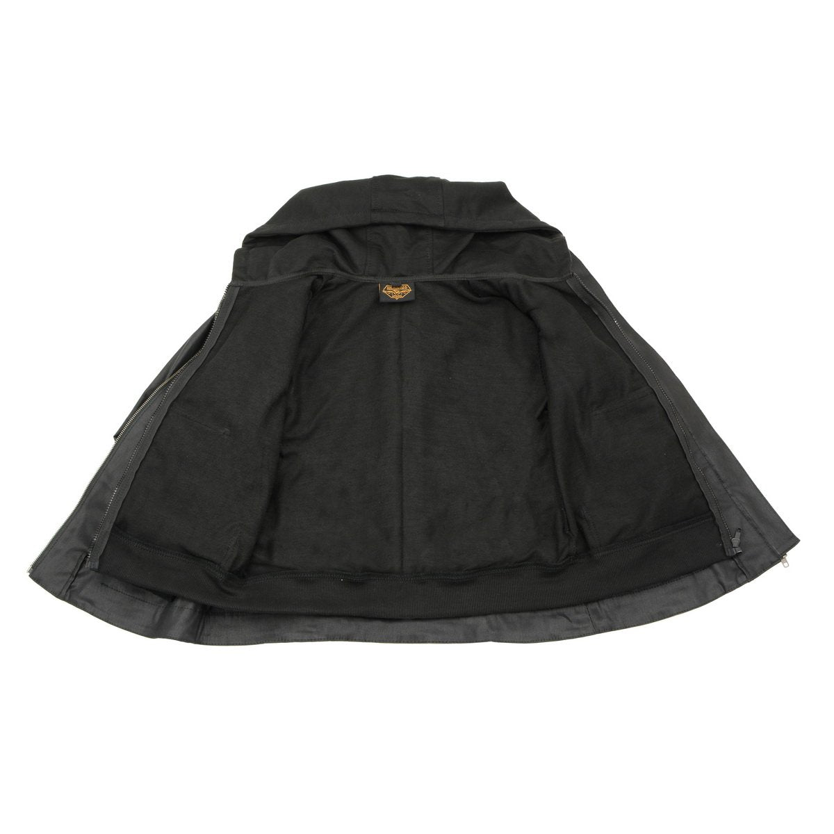 MPL2745 Women's Black Zipper Front Jacket with Full Sleeve Removable Hoodie