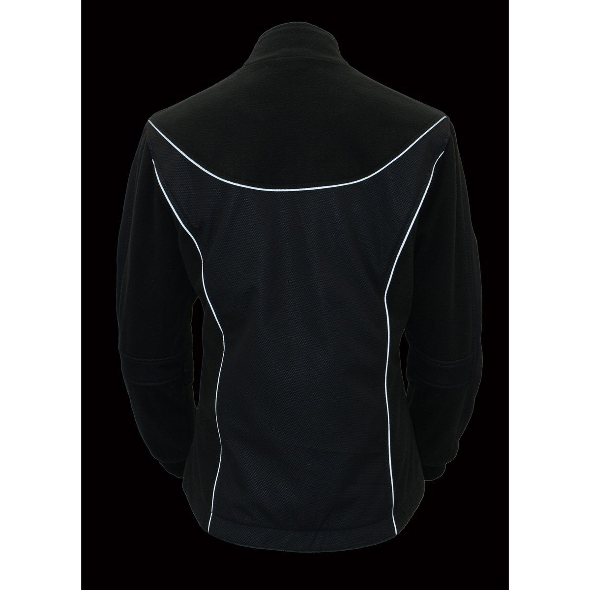 MPL2780 Women's Black Textile and Fleece Combo Jacket