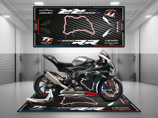 MPM Motorcycle Mat for BMW M1000RR Isle of Man TT - MM4284