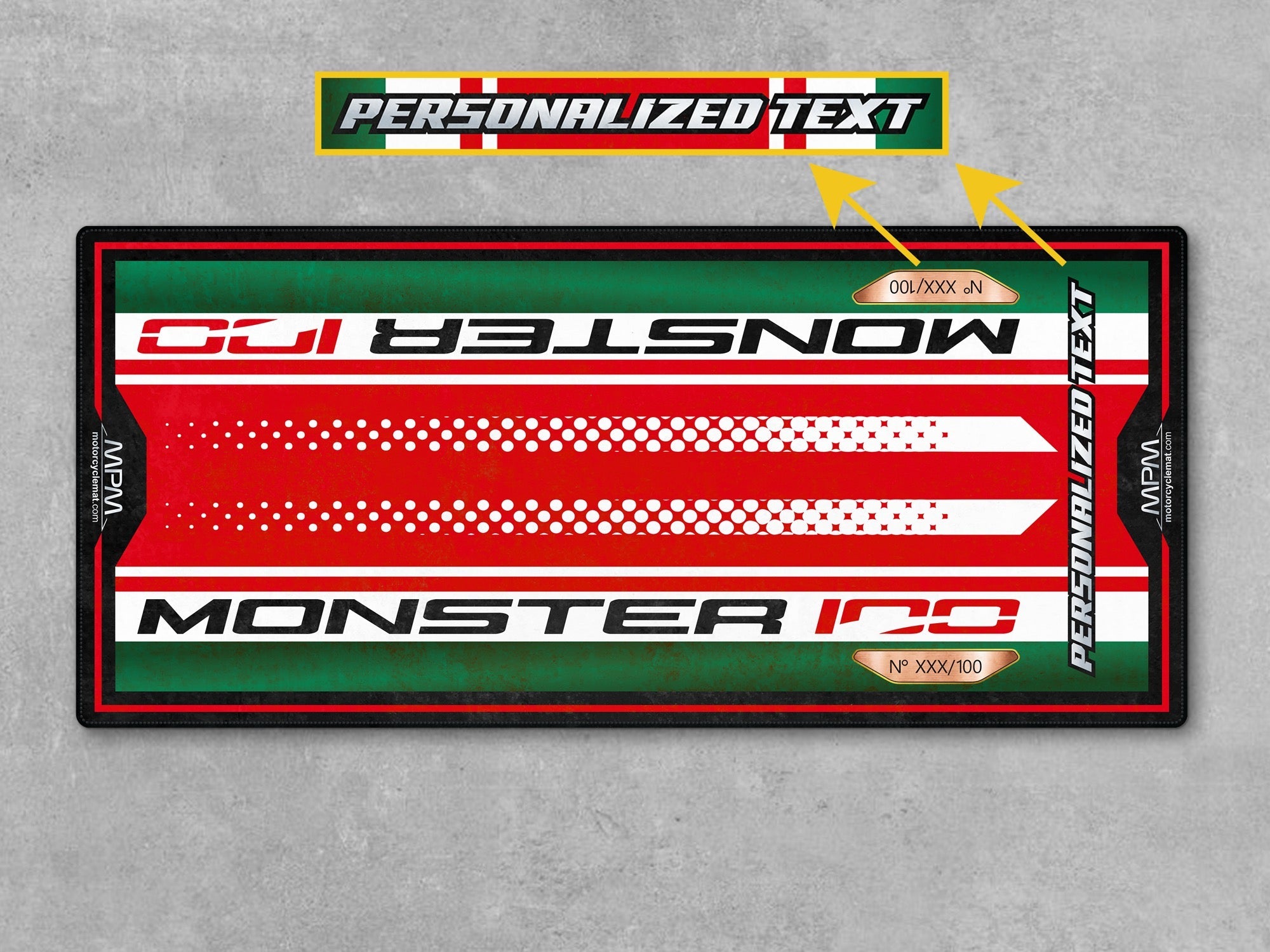 MPM Motorcycle Mat for Ducati Monster Collezione 100 - MM4275