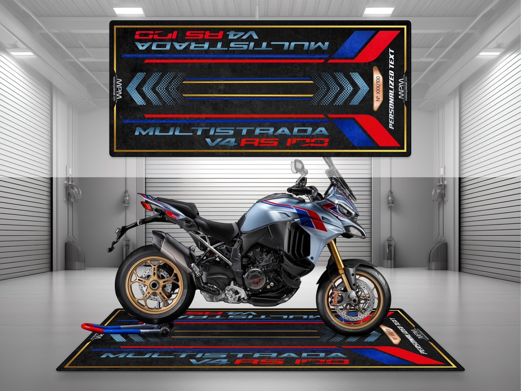 MPM Motorcycle Mat for Ducati Multistrada V4 RS Collezione 100 - MM4276