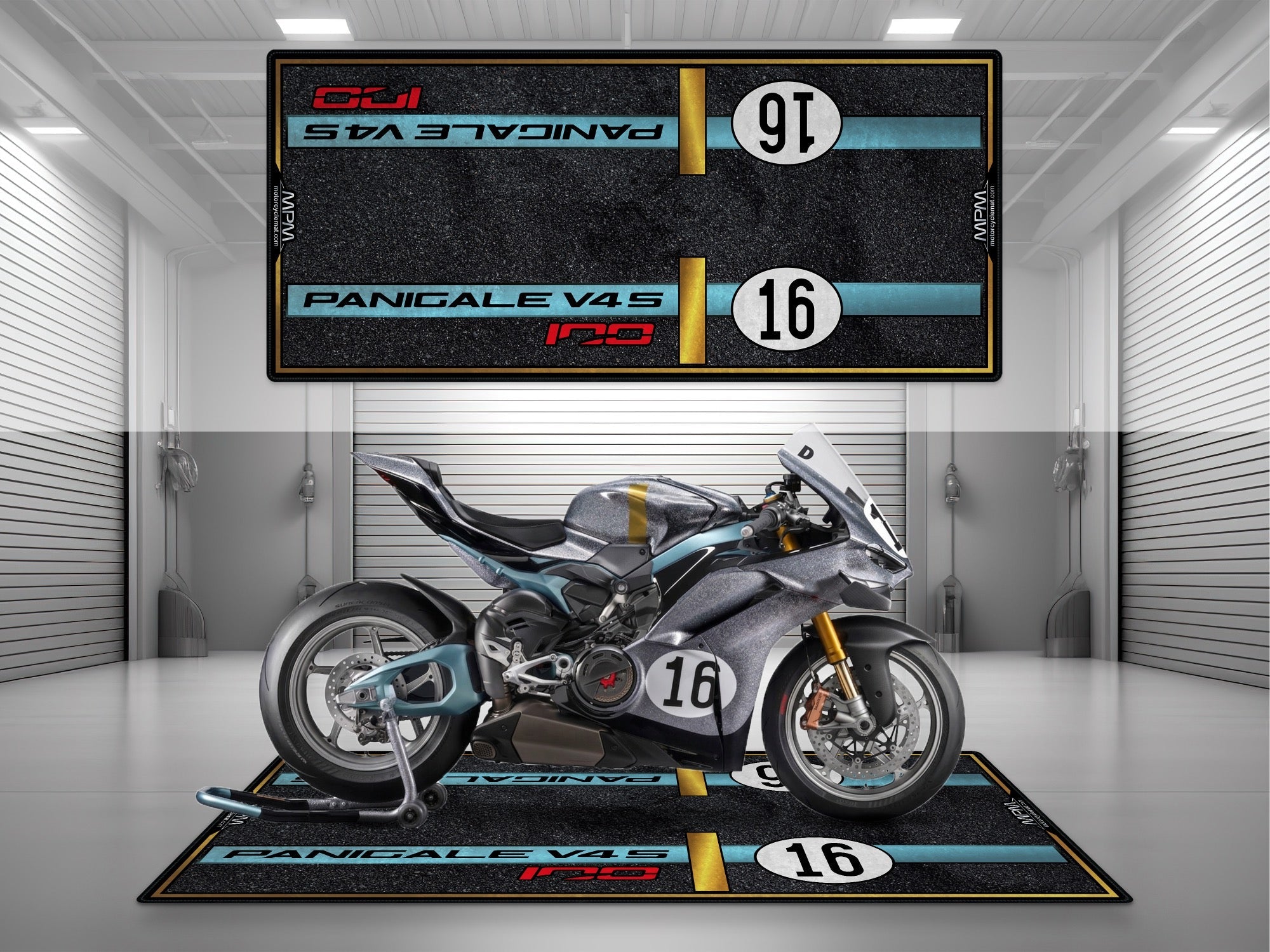 MPM Motorcycle Mat for Ducati Panigale V4 S Collezione 100 - MM4271