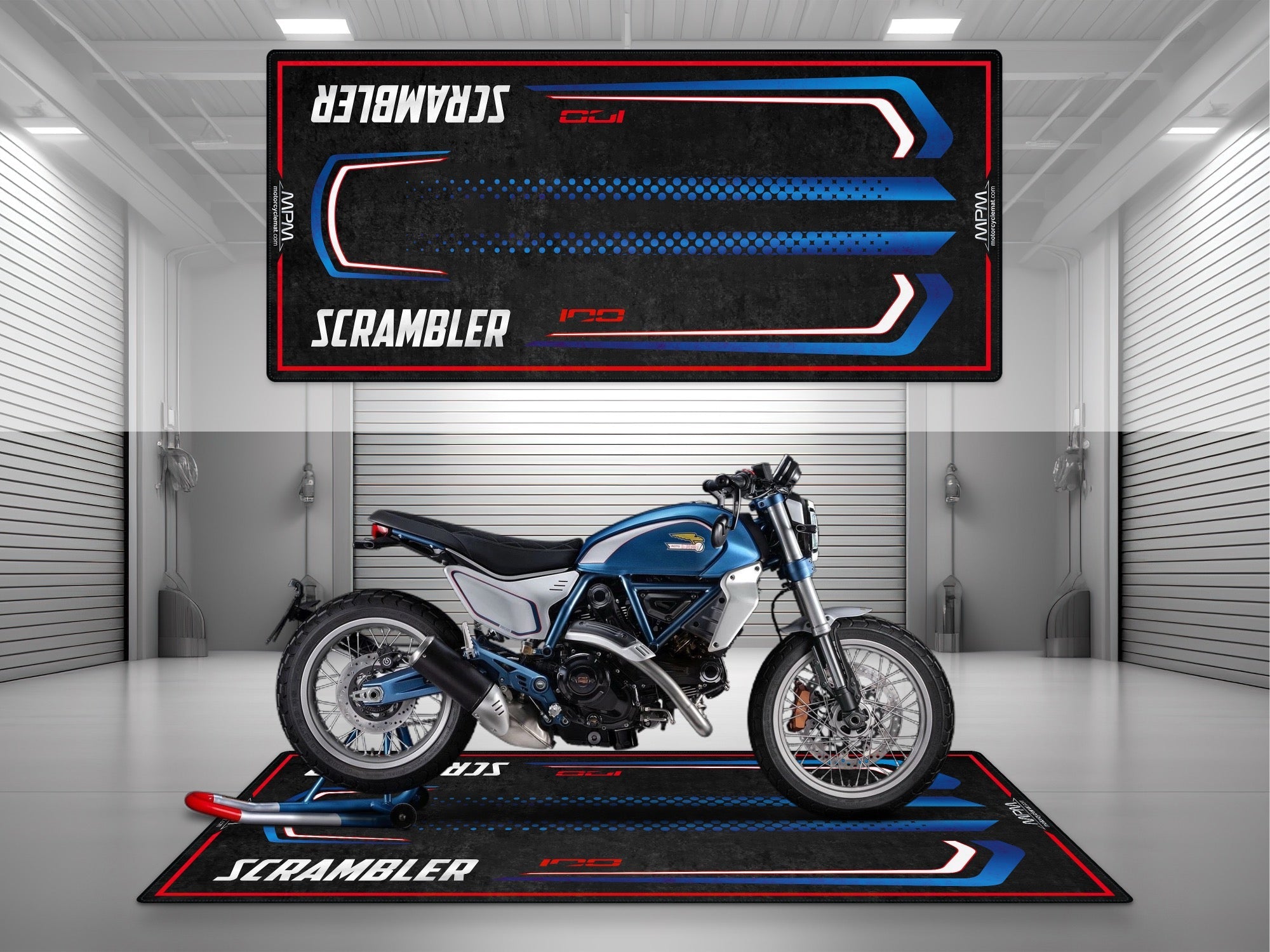 MPM Motorcycle Mat for Scrambler Ducati Collezione 100 - MM4277
