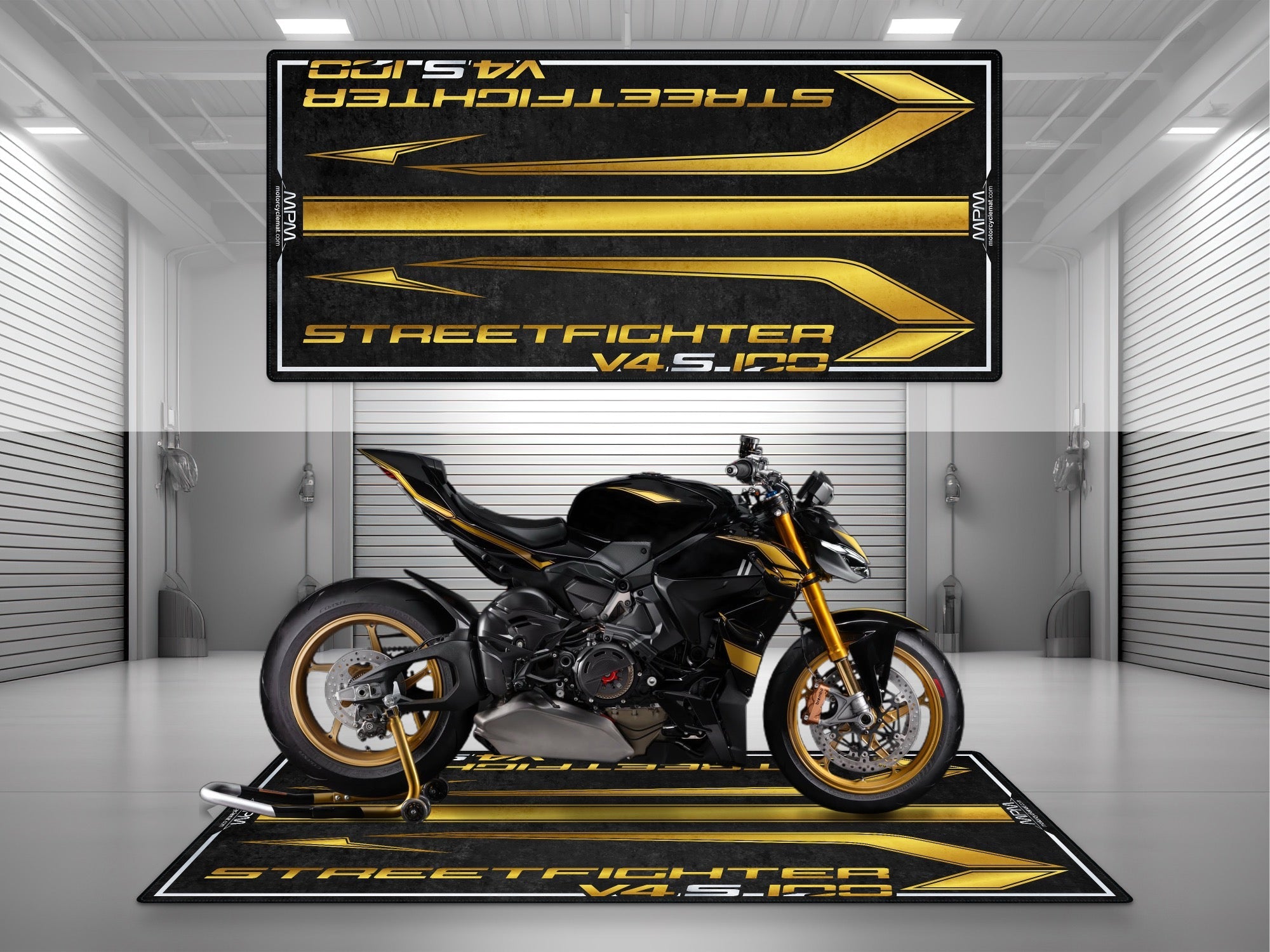 MPM Motorcycle Mat for Ducati Streetfighter V4 S Collezione 100 - MM4273
