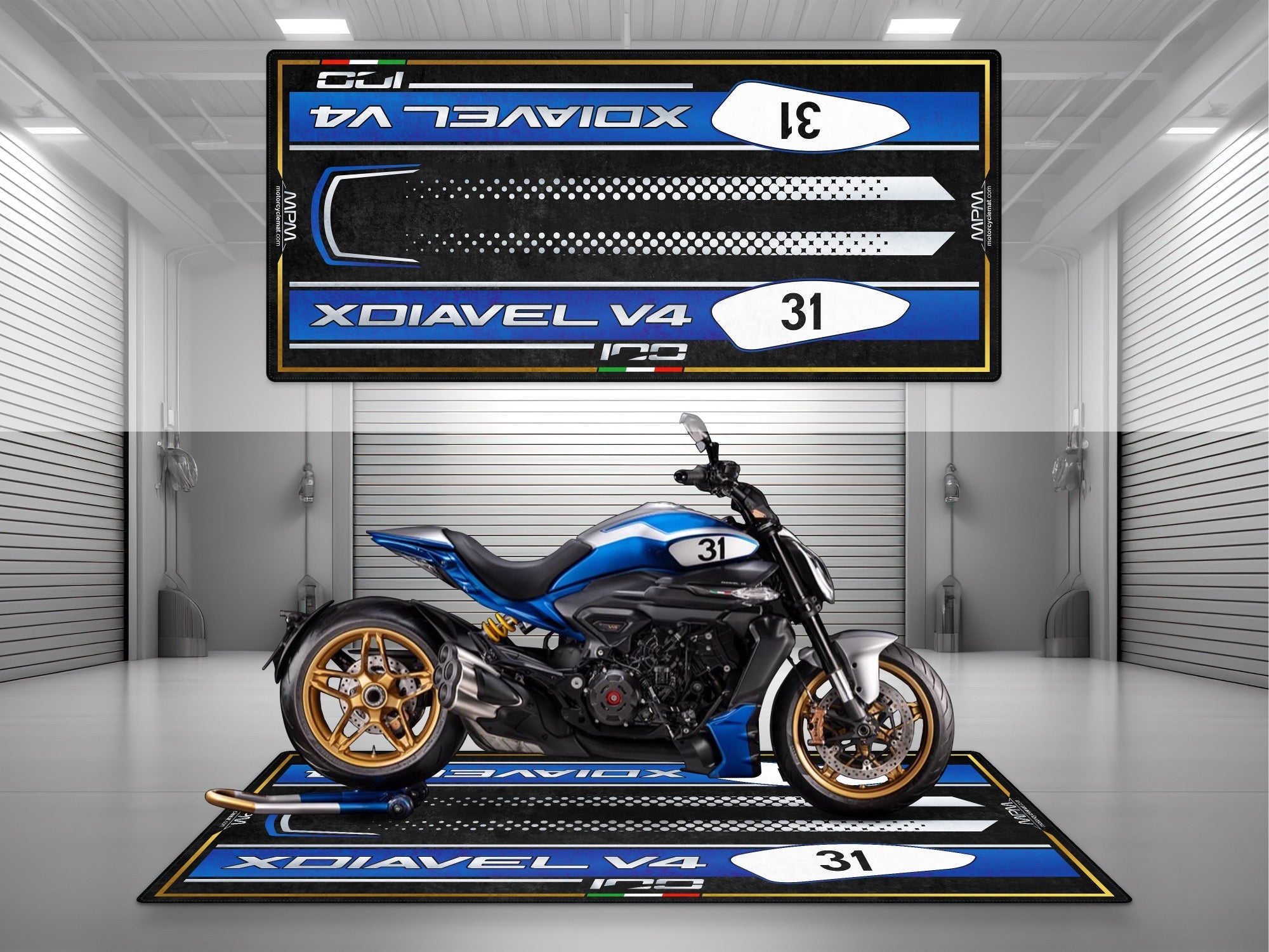 MPM Motorcycle Mat for Ducati XDiavel V4 Collezione 100 - MM4279