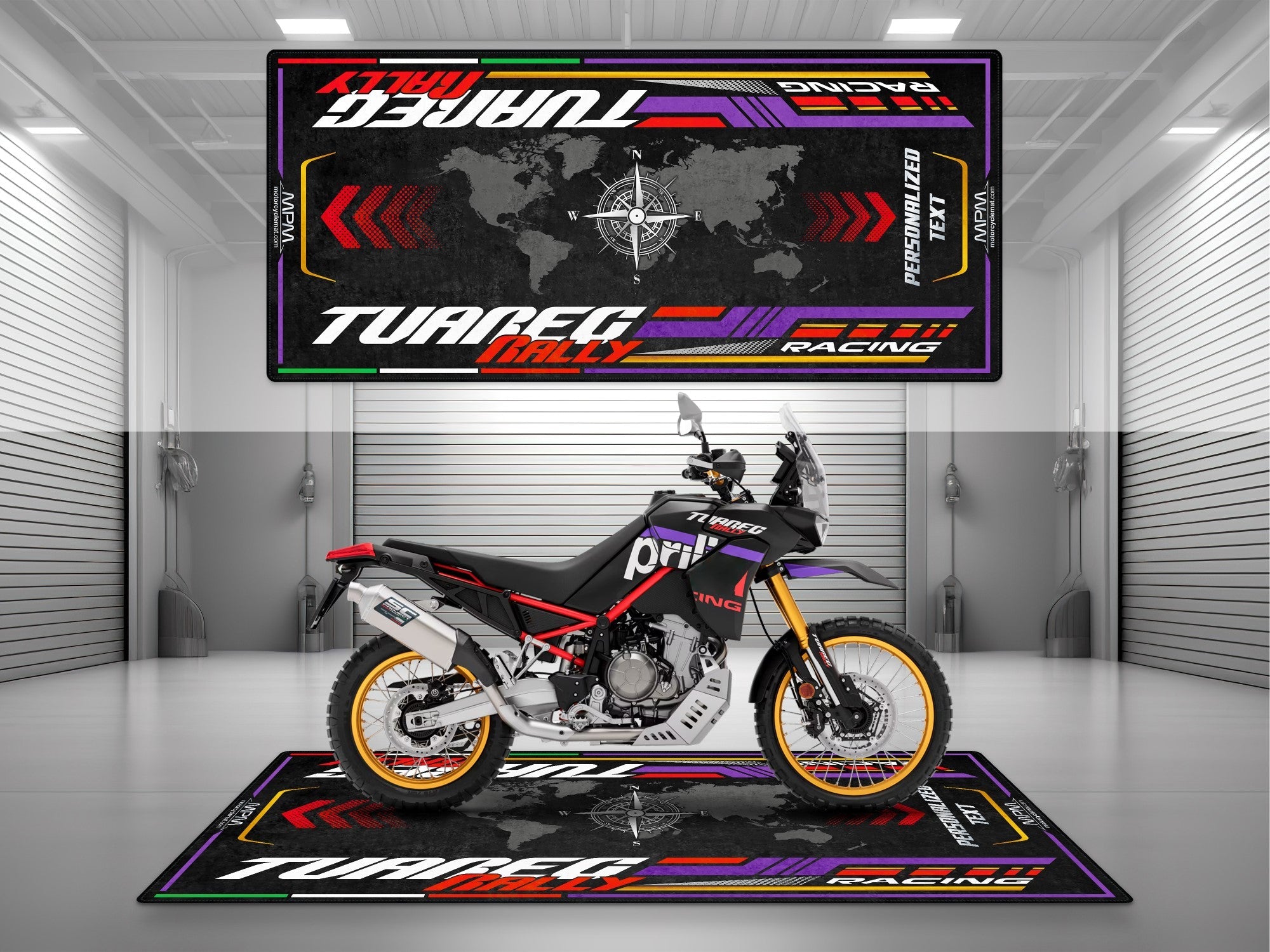 MPM Motorcycle Mat for Aprilia Tuareg Rally 660 - MM4154