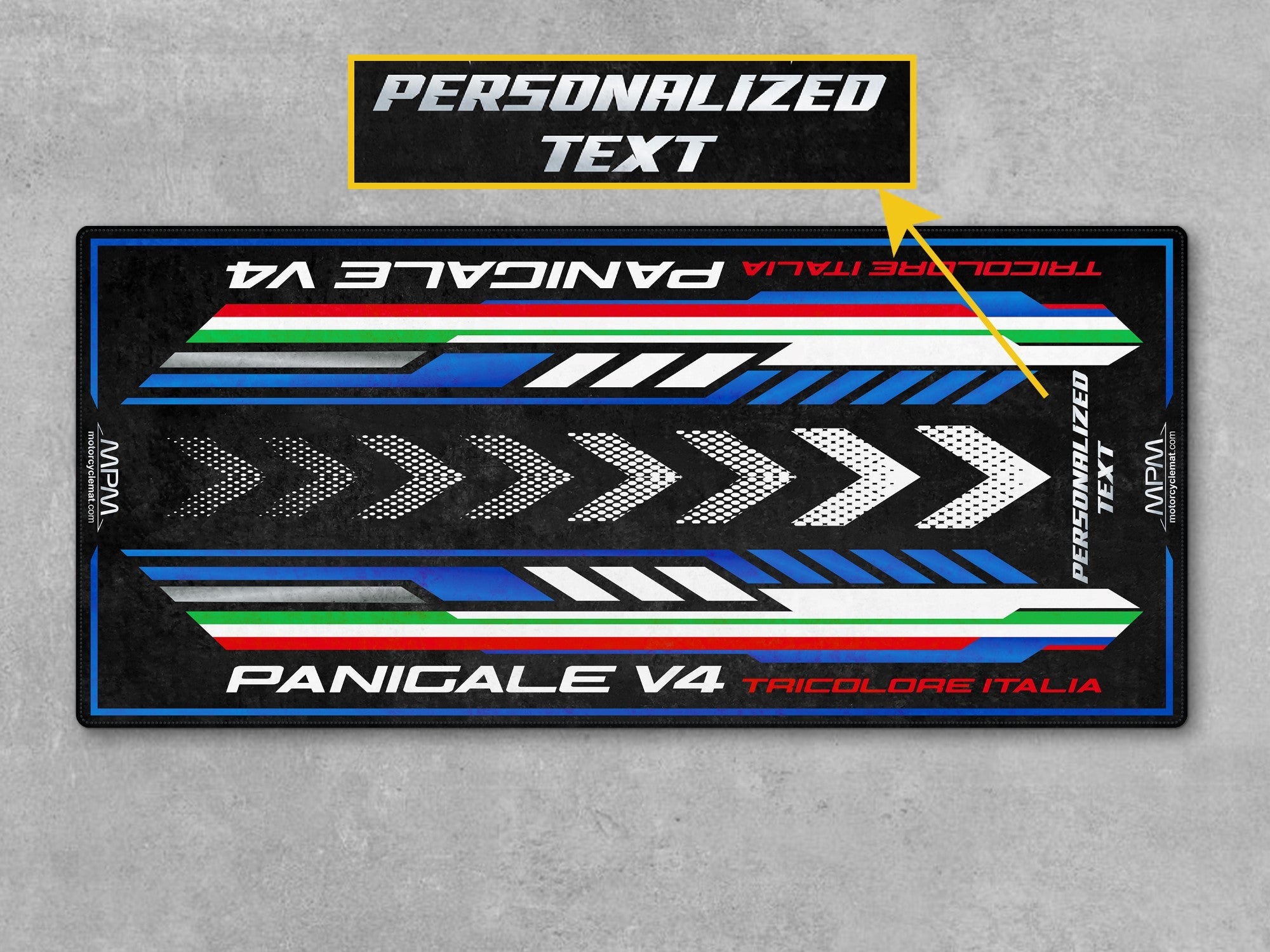 MPM Motorcycle Mat for Ducati Panigale V4 Tricolore Italia - MM4205