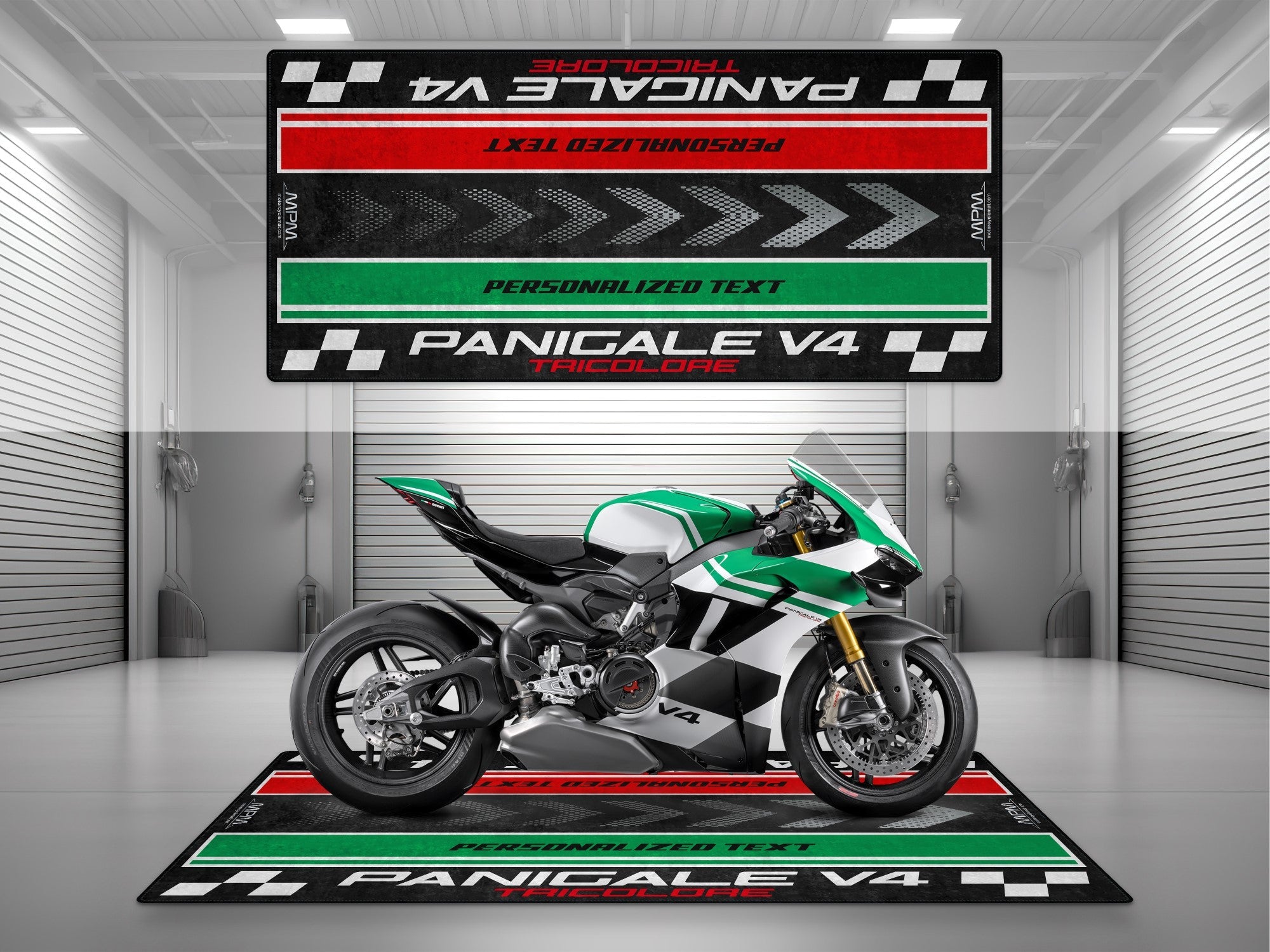 MPM Motorcycle Mat for Ducati Panigale V4 Tricolore - MM4204
