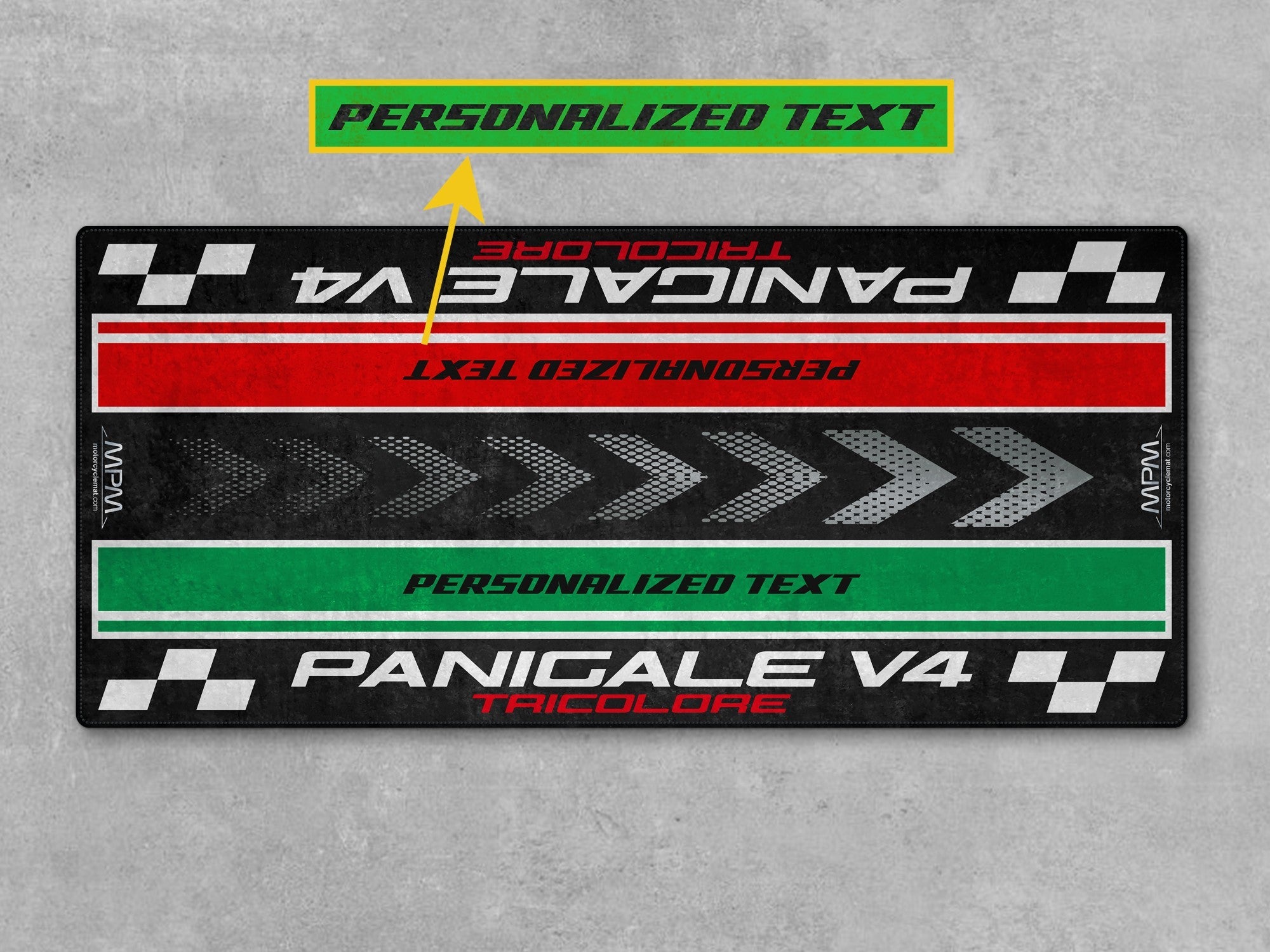 MPM Motorcycle Mat for Ducati Panigale V4 Tricolore - MM4204