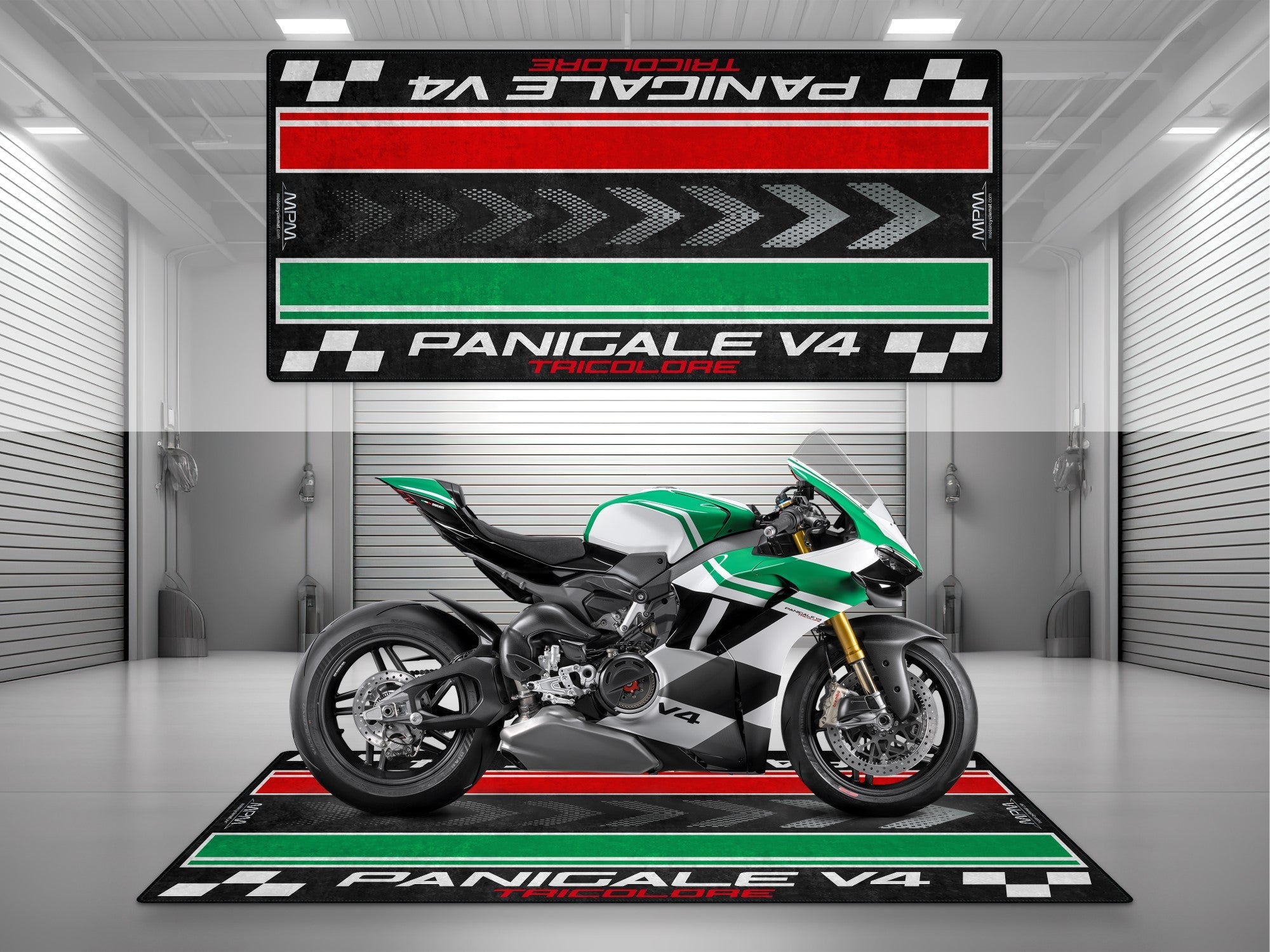 MPM Motorcycle Mat for Ducati Panigale V4 Tricolore - MM4204