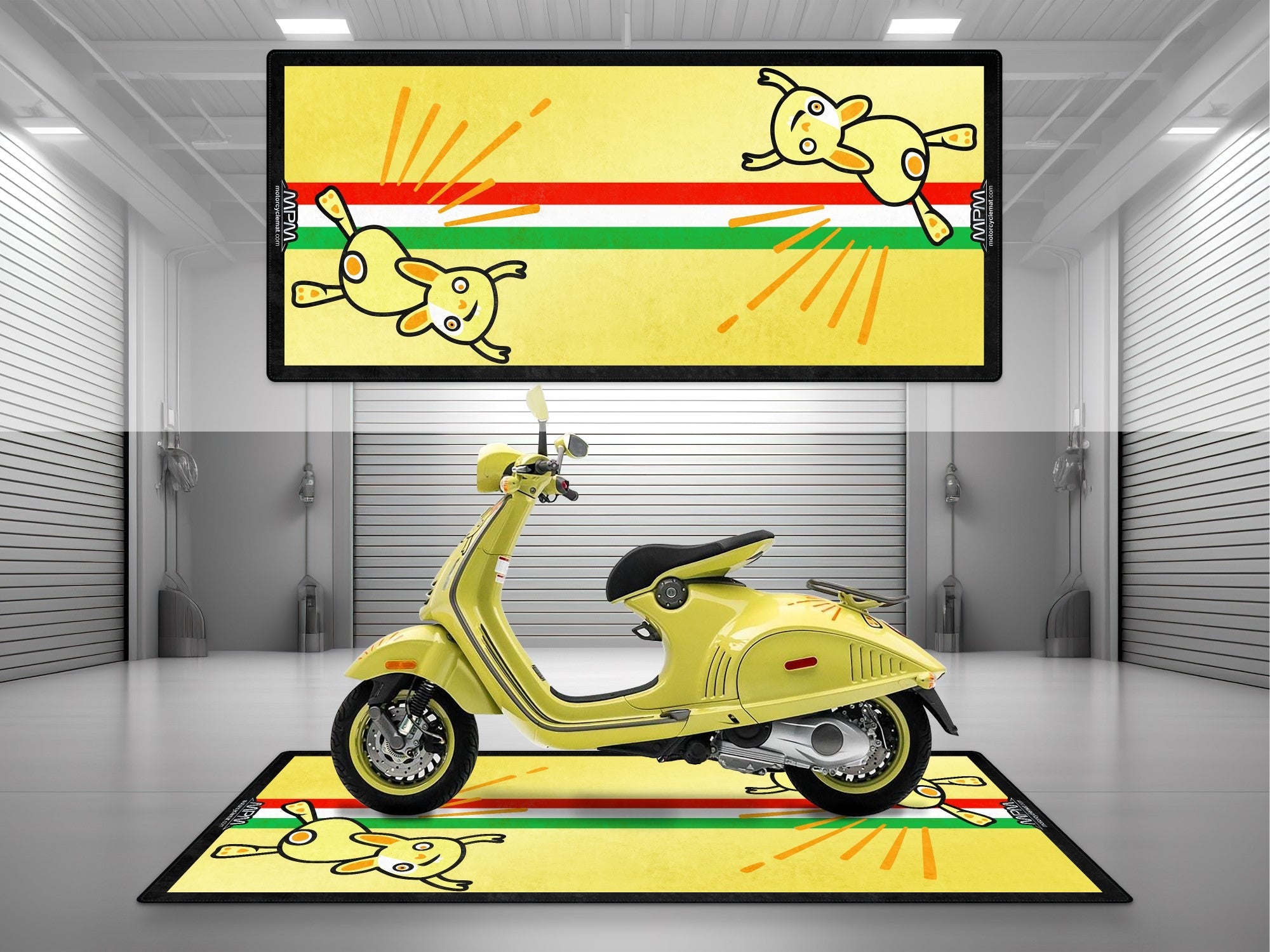 MPM Motorcycle Mat for Vespa Bunny Design - U1102
