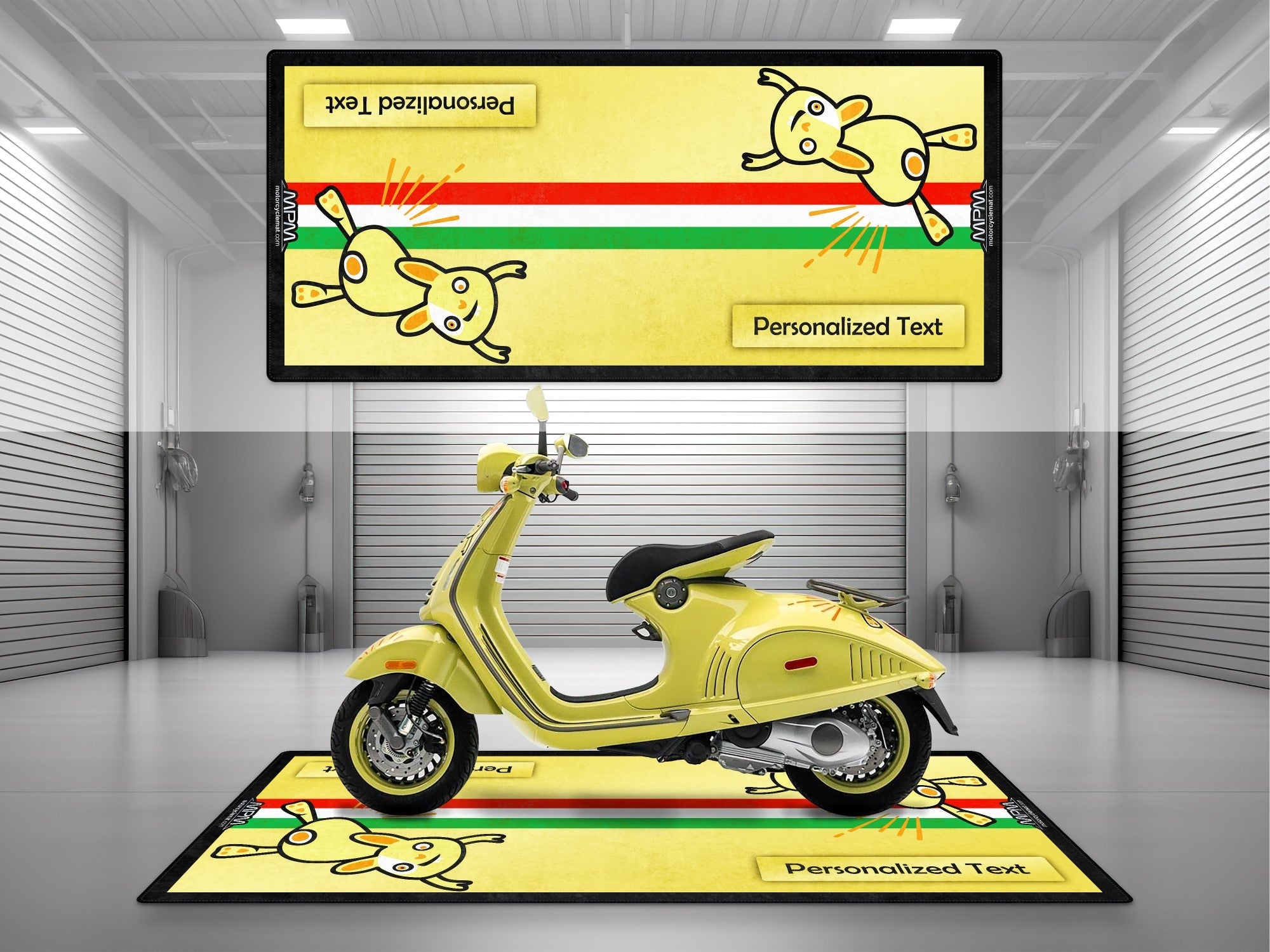 MPM Motorcycle Mat for Vespa Bunny Design - U1102