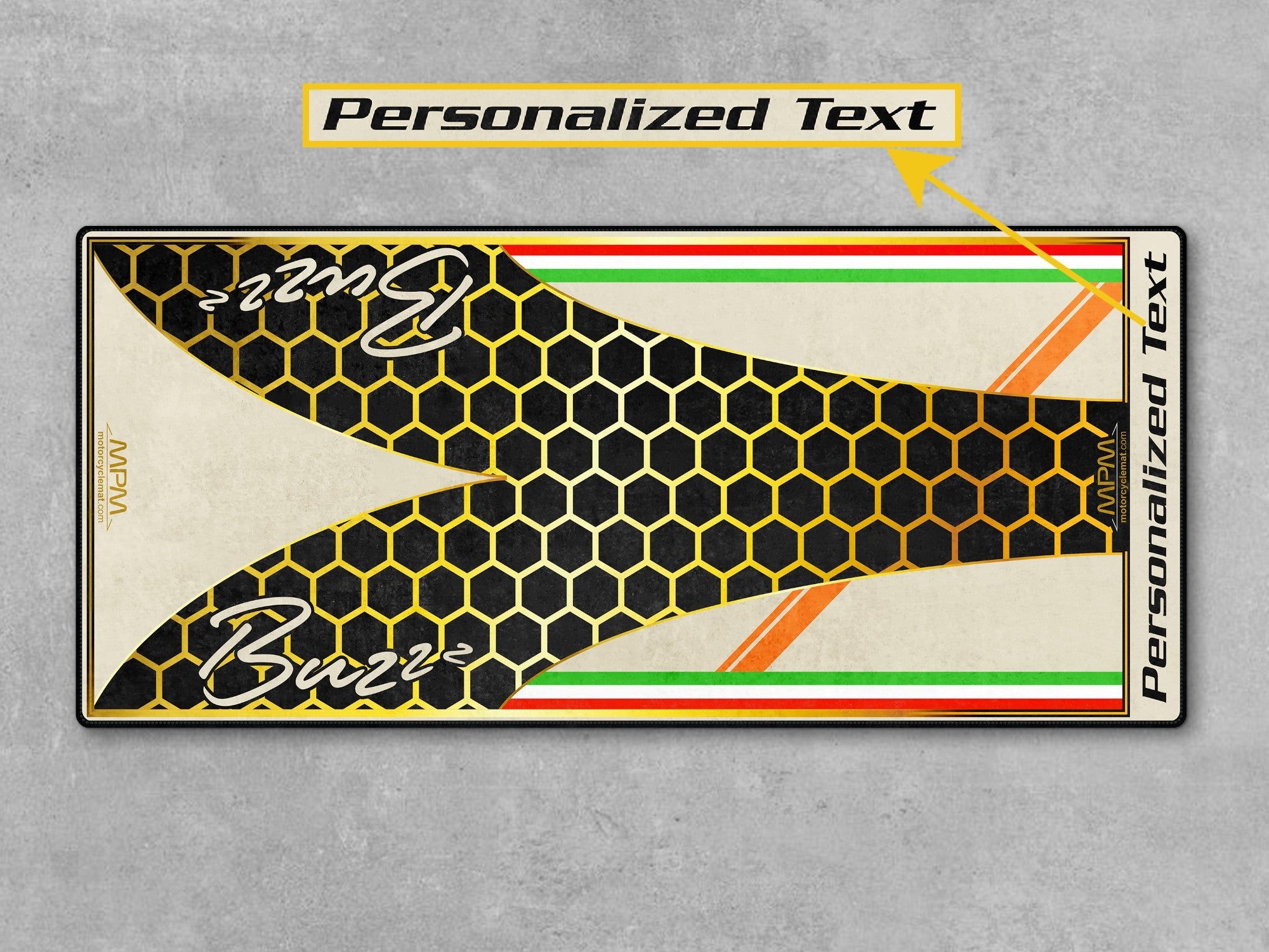 MPM Motorcycle Mat for Vespa Buzzz Design - U1101