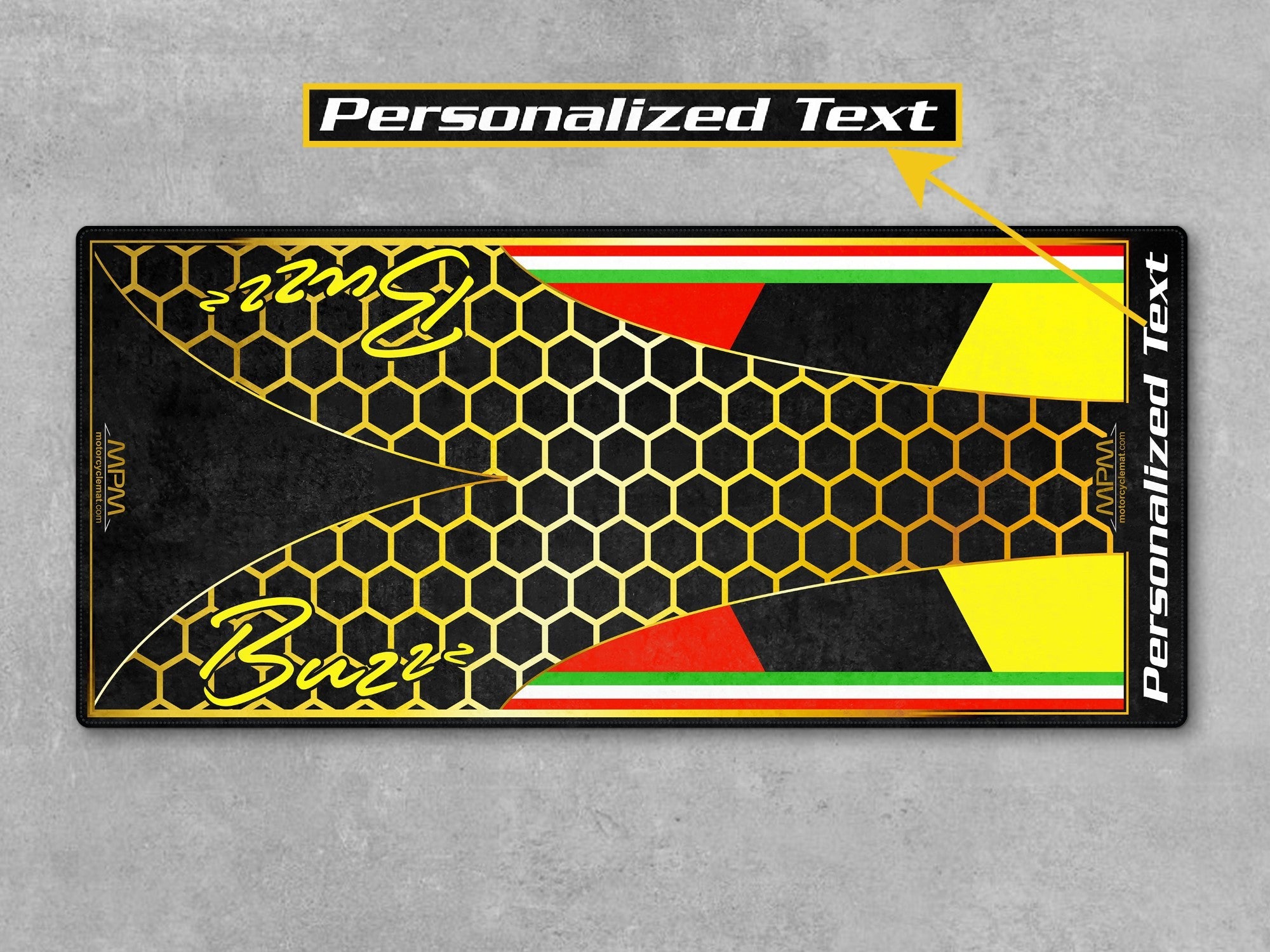 MPM Motorcycle Mat for Vespa Buzzz Design - U1101