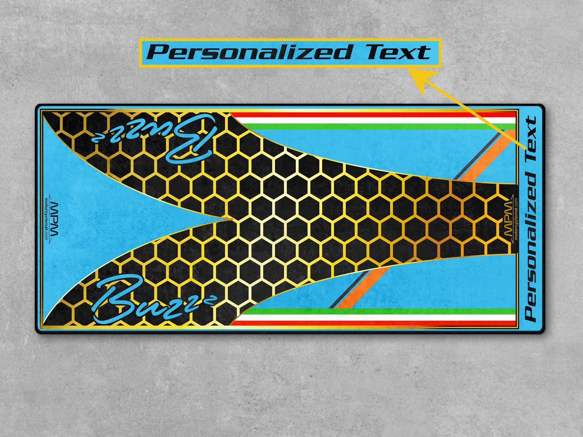 MPM Motorcycle Mat for Vespa Buzzz Design - U1101