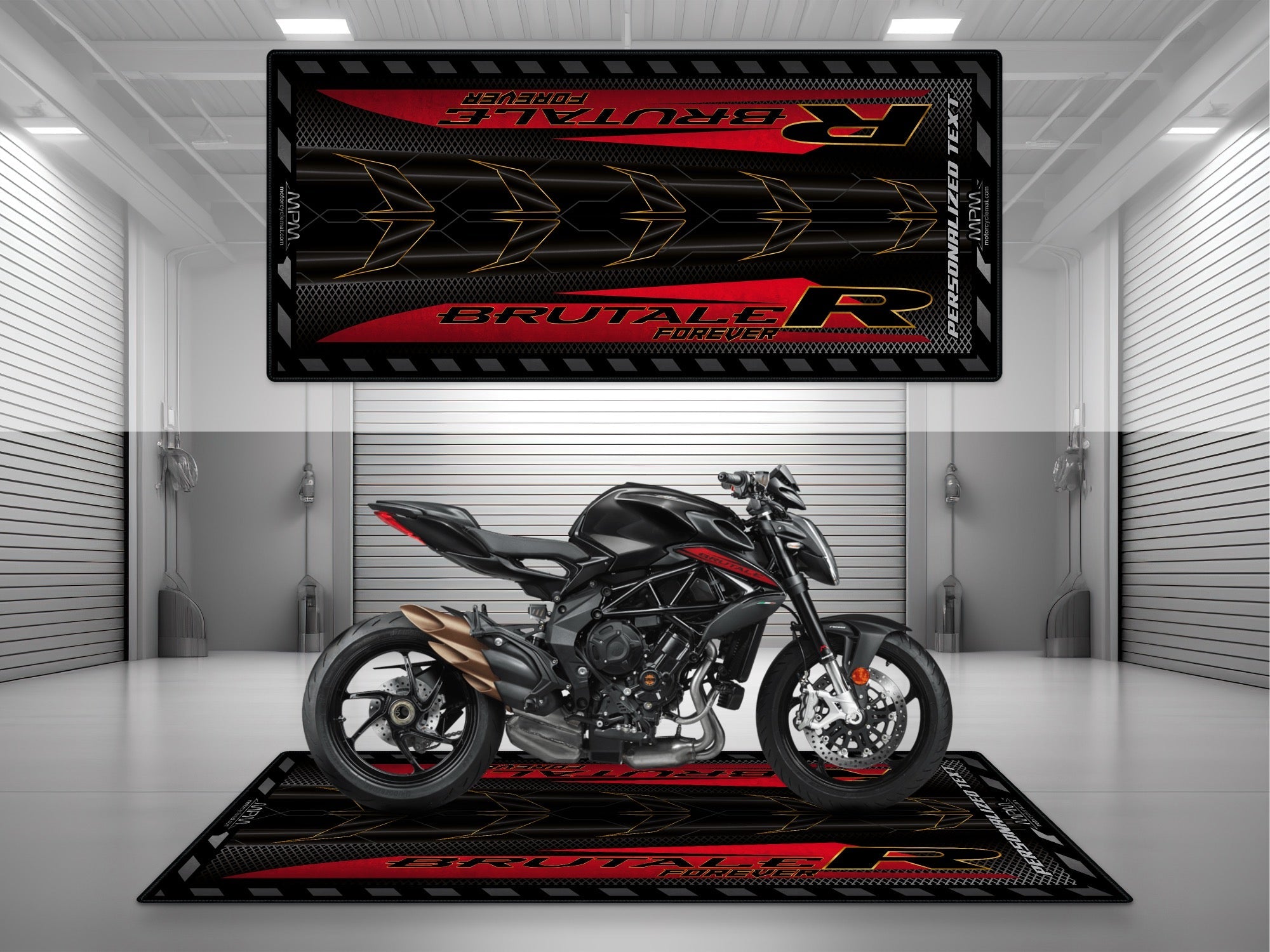 MPM Motorcycle Mat for MV Agusta Brutale R - U1503