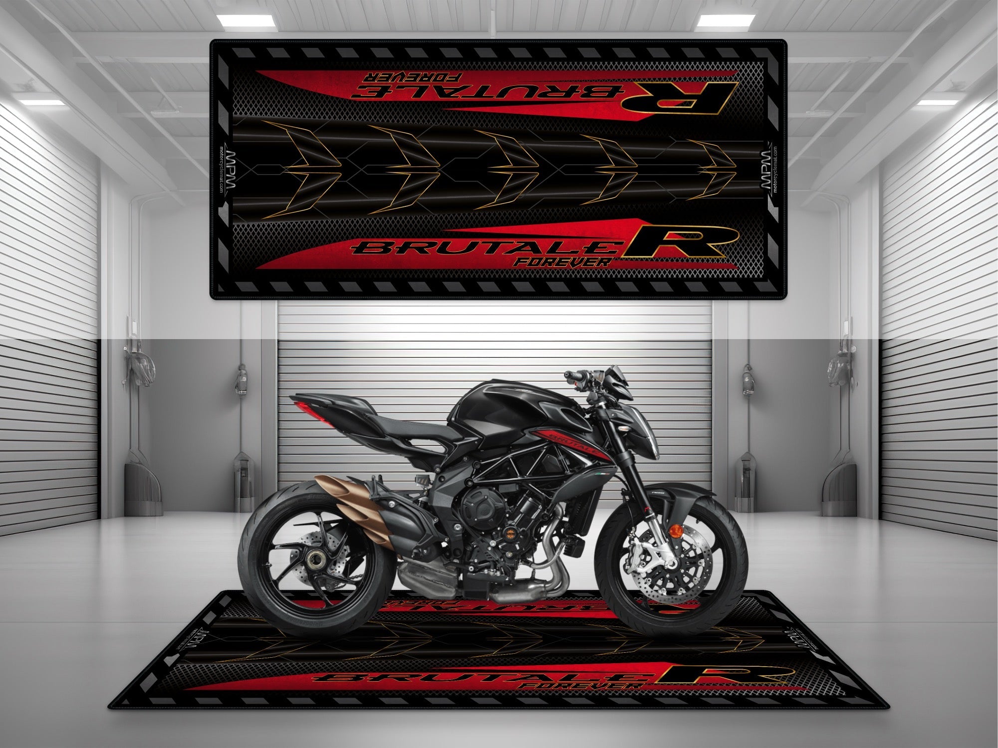 MPM Motorcycle Mat for MV Agusta Brutale R - U1503