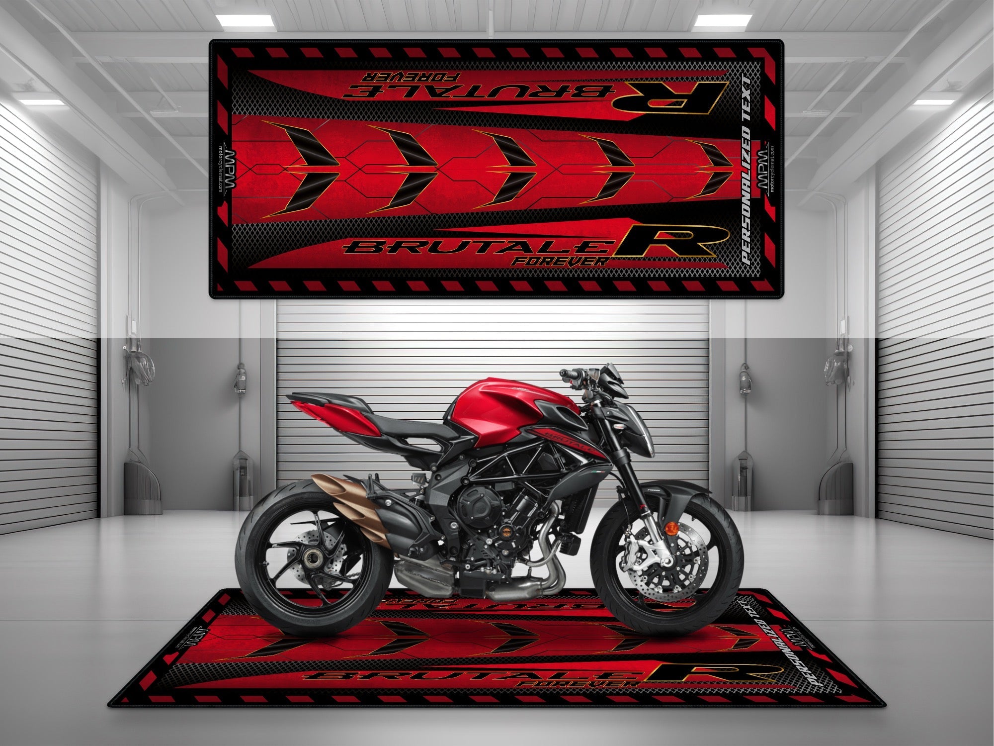MPM Motorcycle Mat for MV Agusta Brutale R - U1503