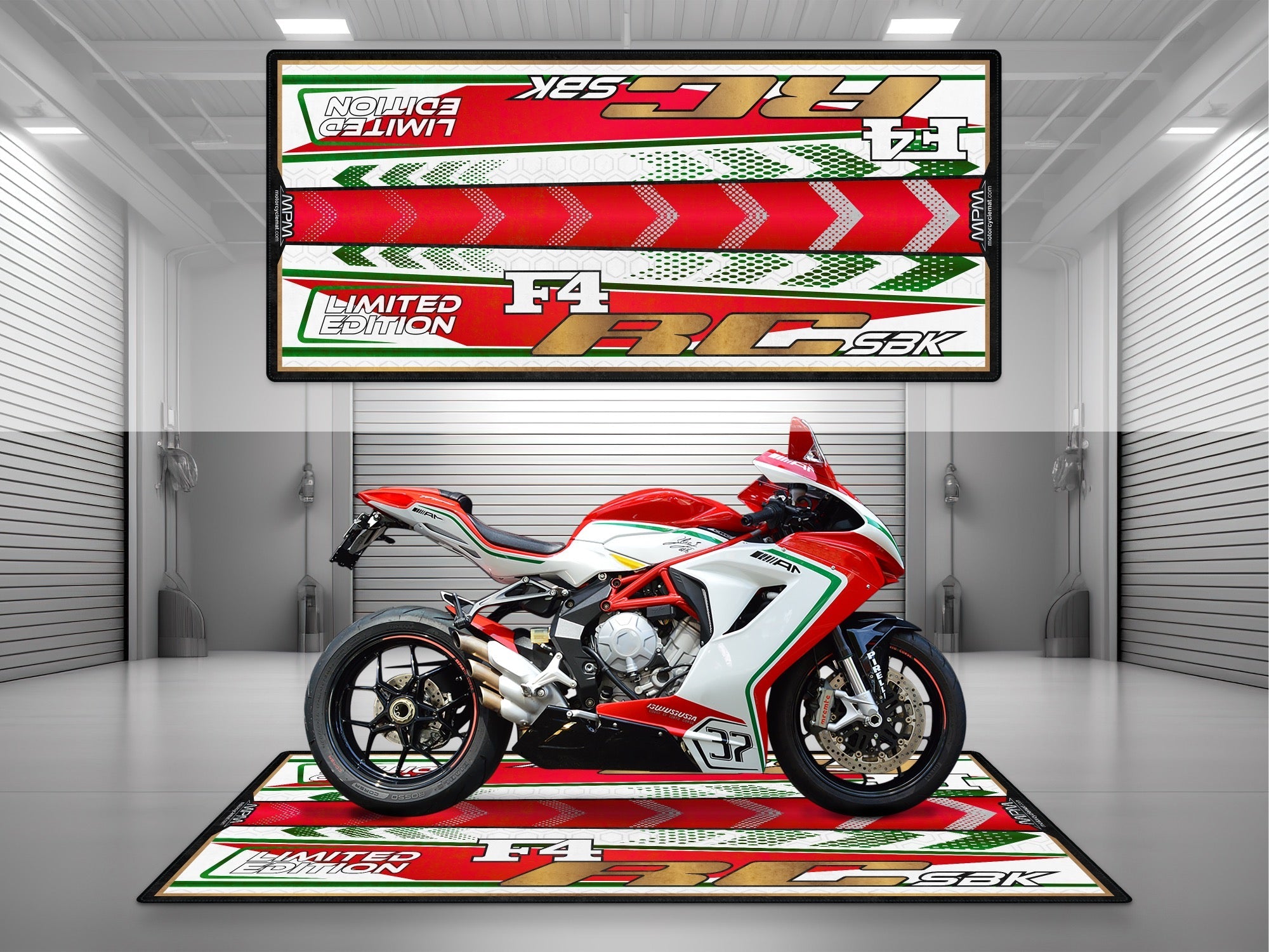 MPM Motorcycle Pit Mat for MV Agusta F4 RC SBK - U1506
