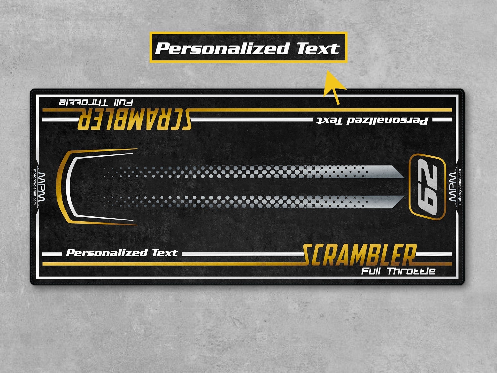 MPM Motorcycle Mat for Ducati Scrambler Full Throttle - U805