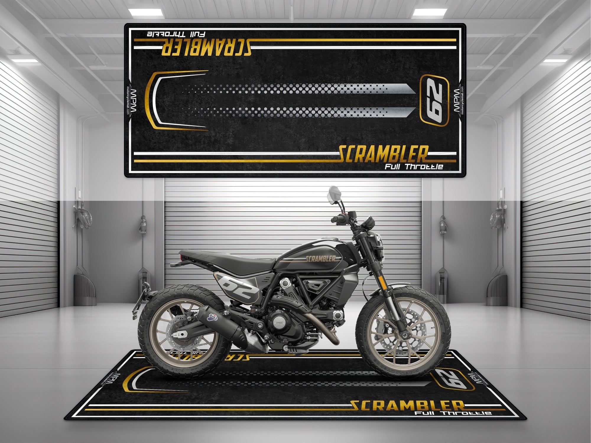 MPM Motorcycle Mat for Ducati Scrambler Full Throttle - U805