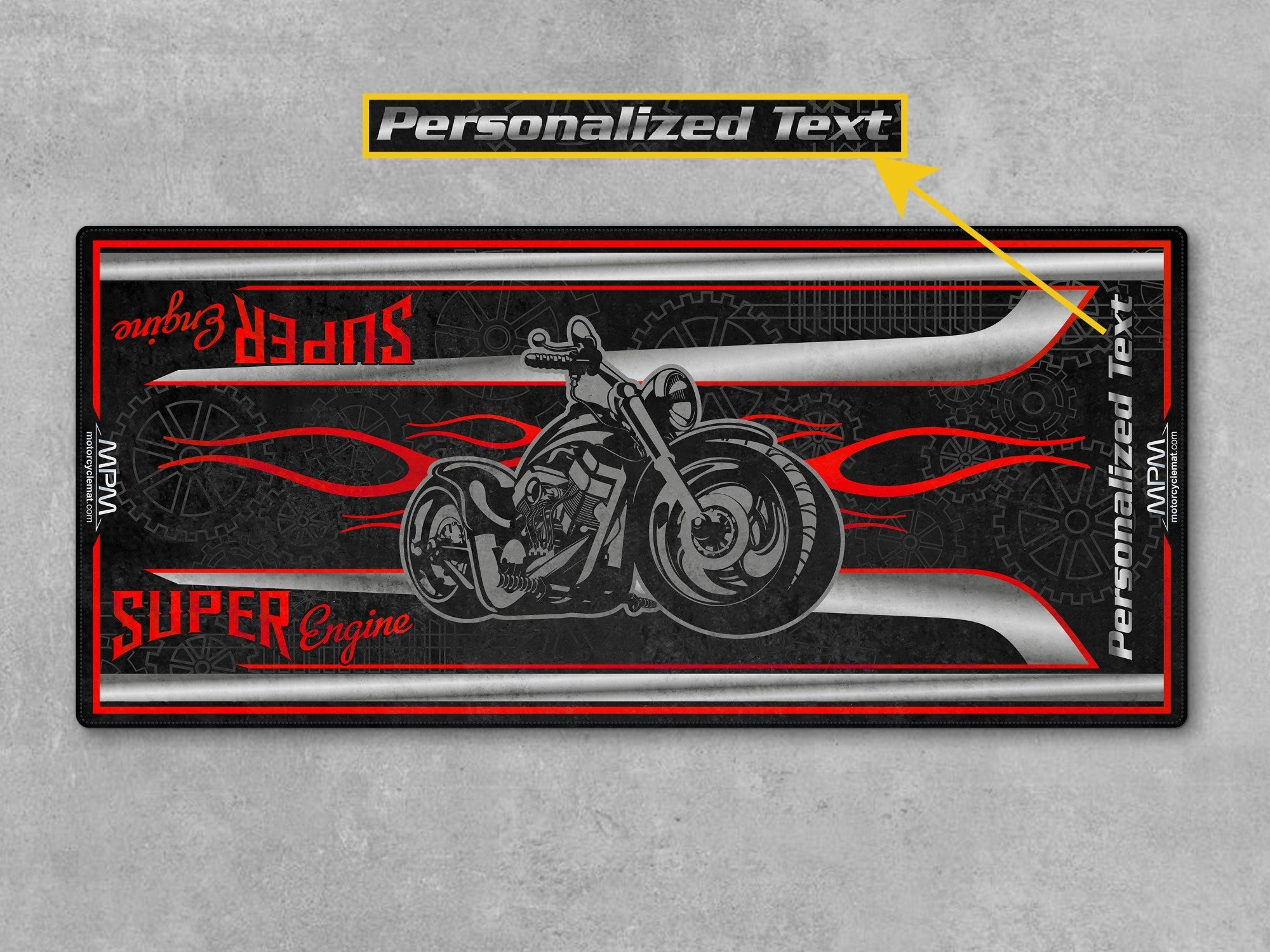 MPM Motorcycle Mat for American Motorcycles - U1203