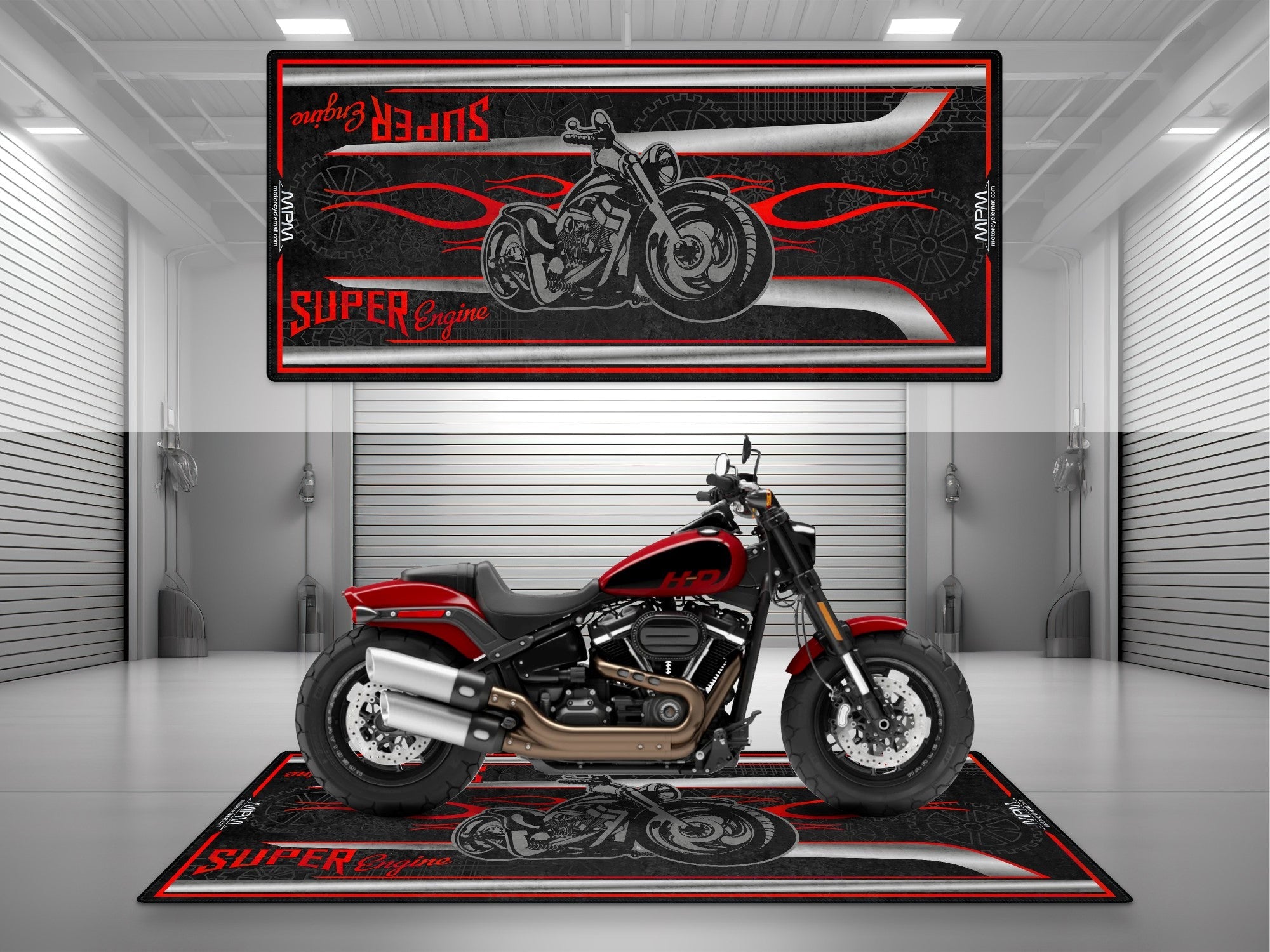MPM Motorcycle Mat for American Motorcycles - U1203