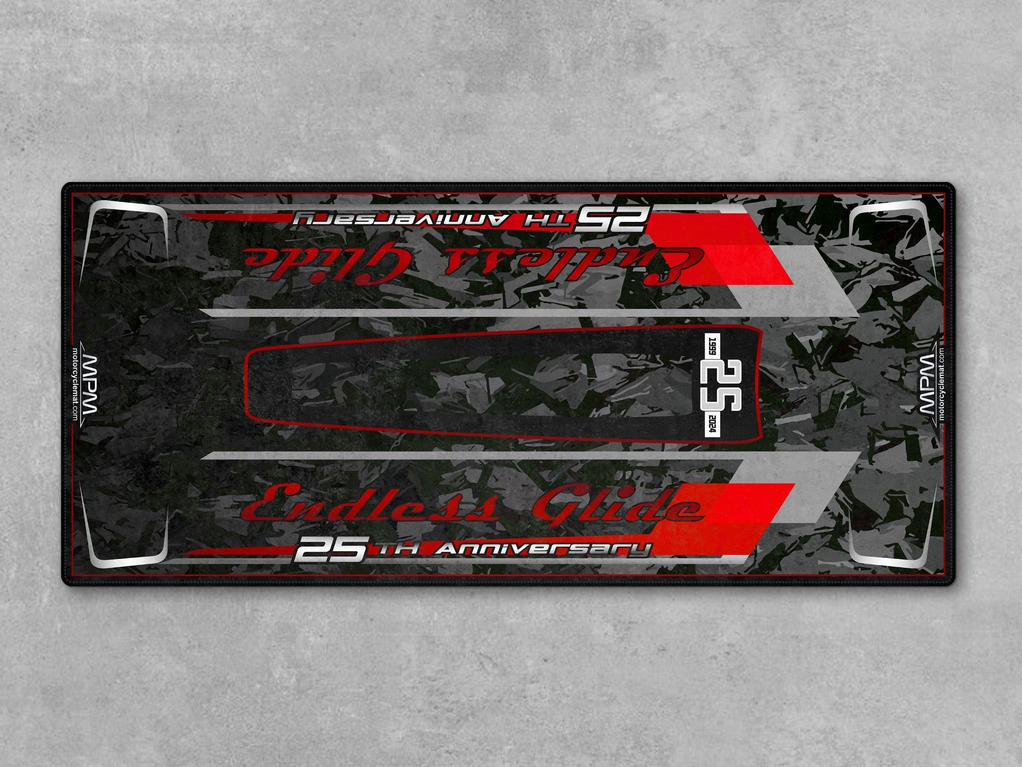 MPM Motorcycle Mat for Cruiser Motorcycle 25th Anniversary - U1201