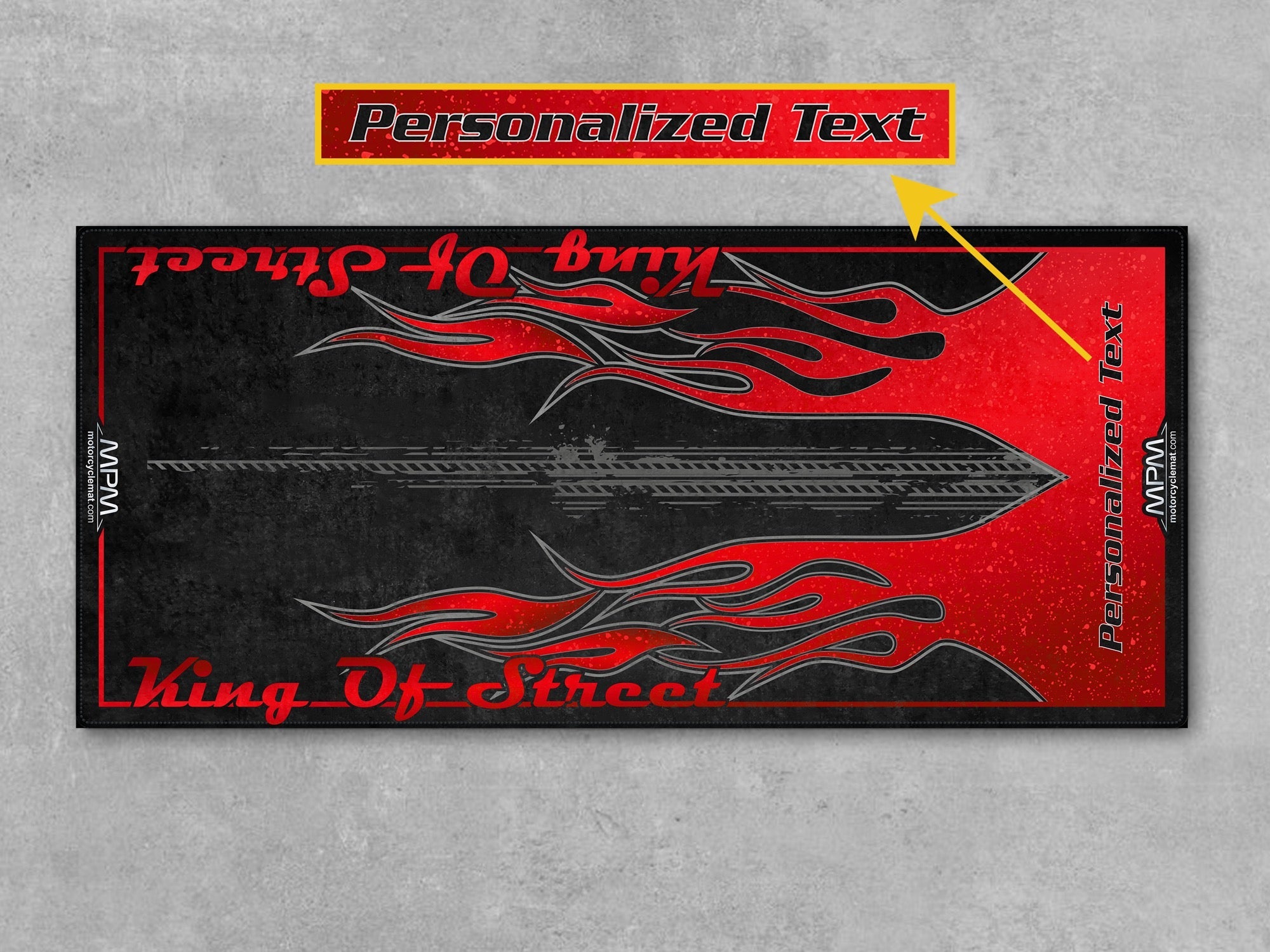 MPM Motorcycle Mat for Cruiser Motorcycle (King of Street) - U1204