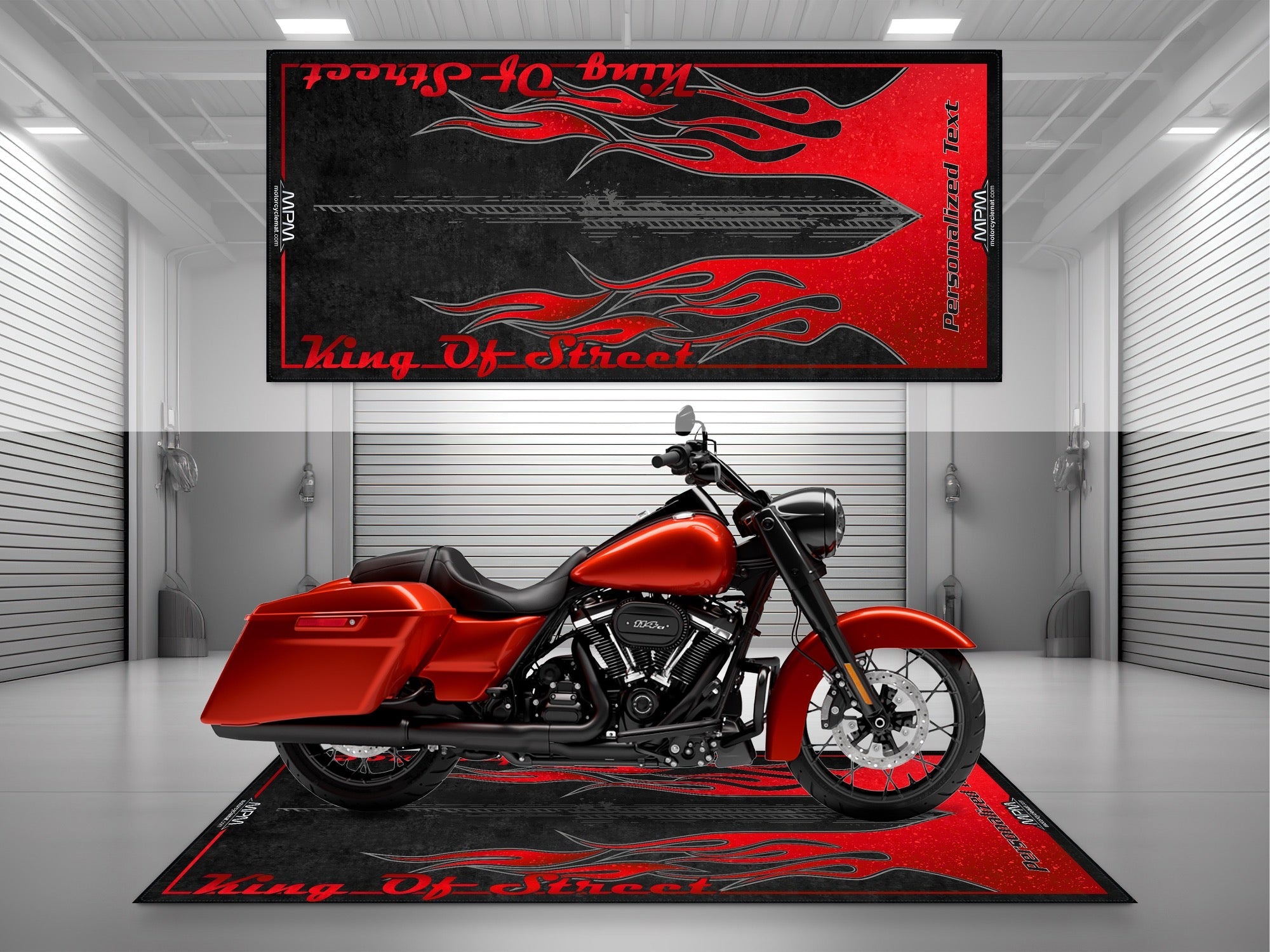 MPM Motorcycle Mat for Cruiser Motorcycle (King of Street) - U1204