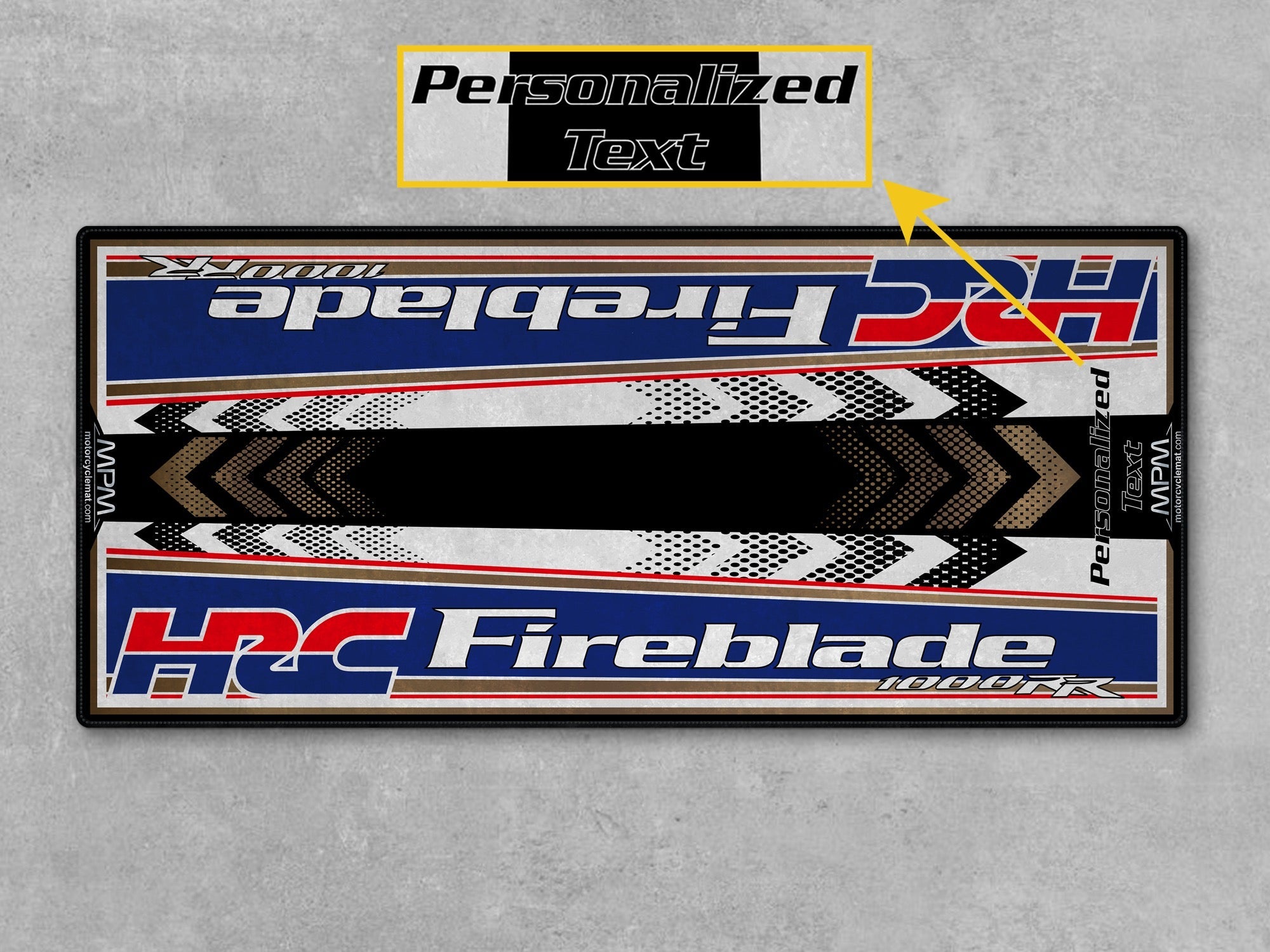 MPM Motorcycle Pit Mat for Honda HRC 1000RR-R Fireblade - U902