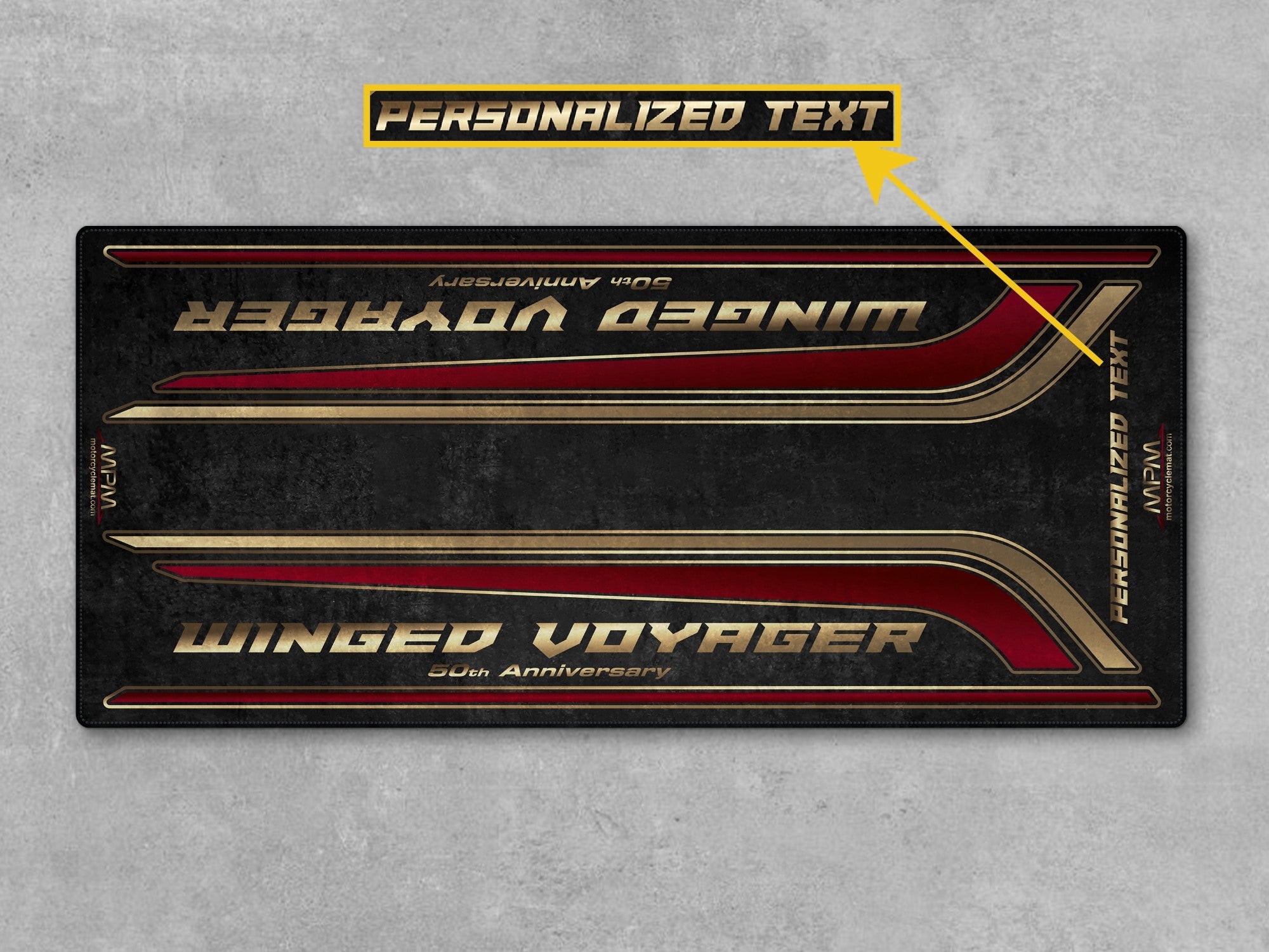 MPM Motorcycle Mat for Honda Goldwing 50th Anniversary - MM4211