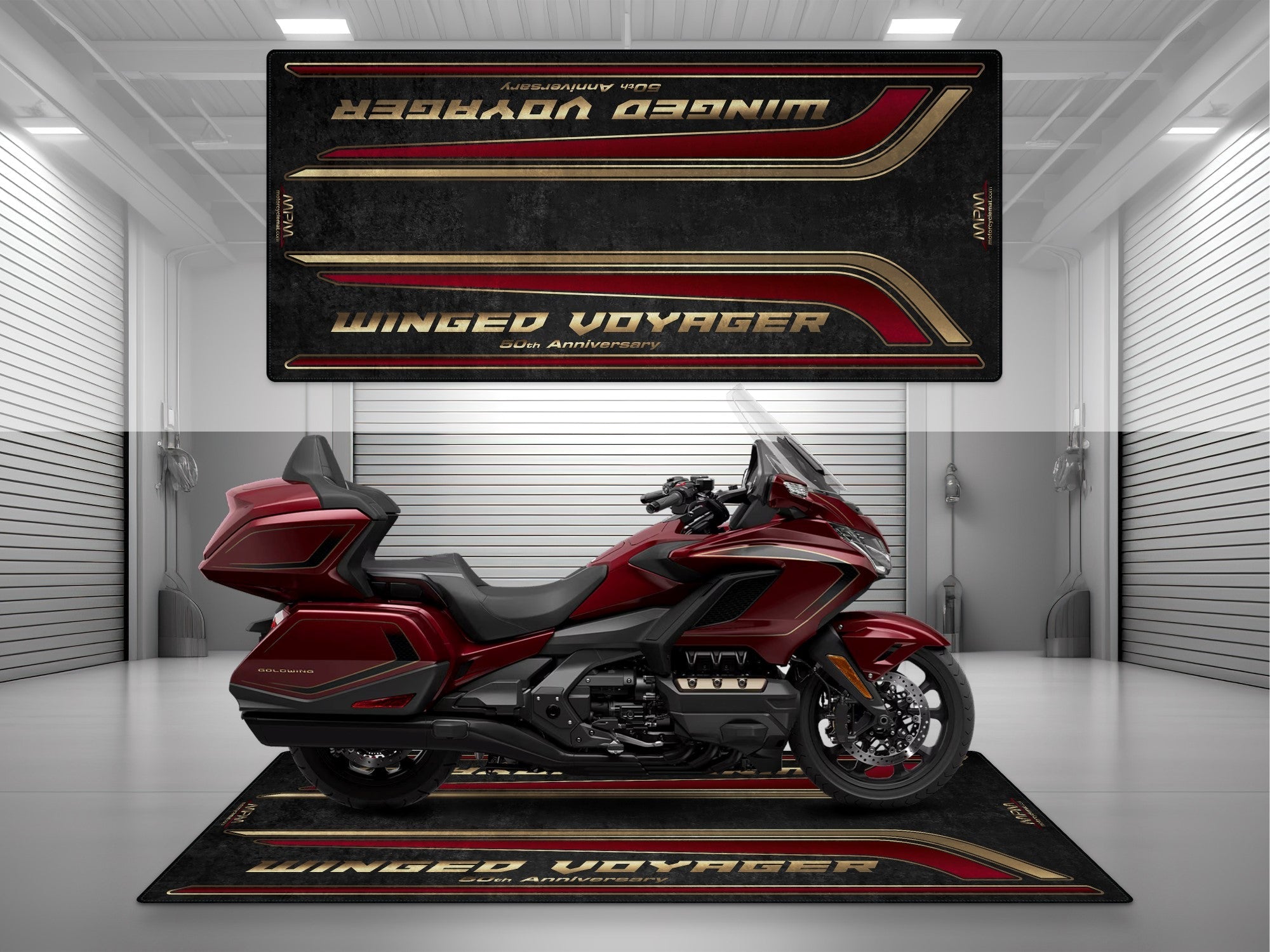 MPM Motorcycle Mat for Honda Goldwing 50th Anniversary - MM4211