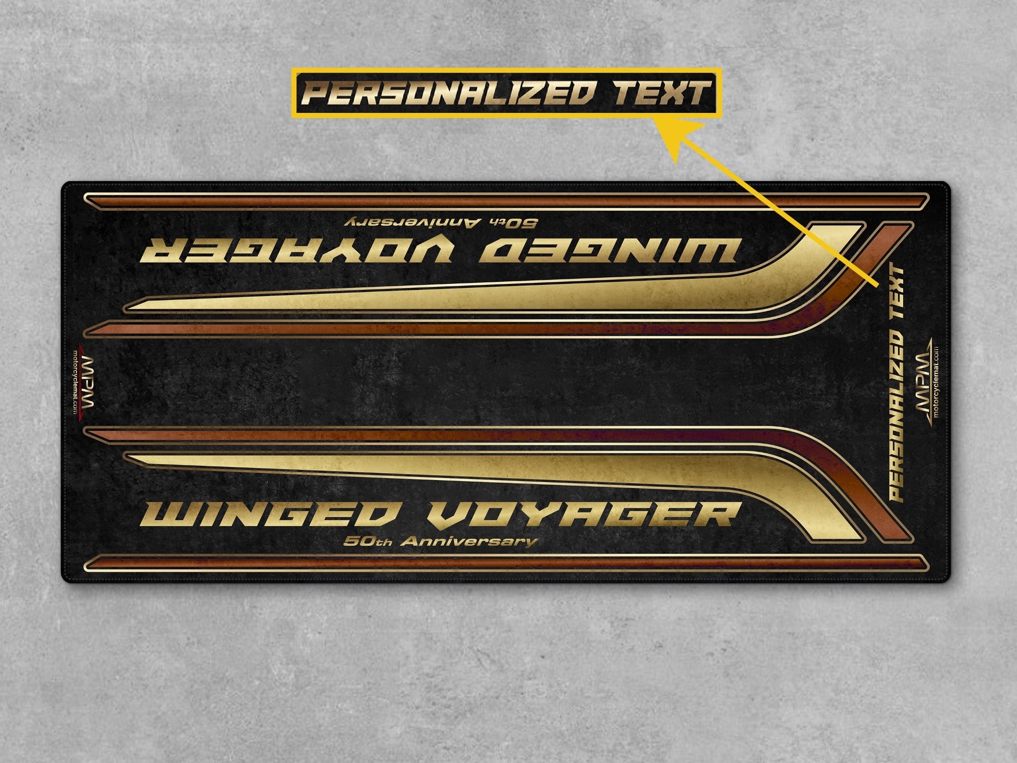 MPM Motorcycle Mat for Honda Goldwing 50th Anniversary - MM4211