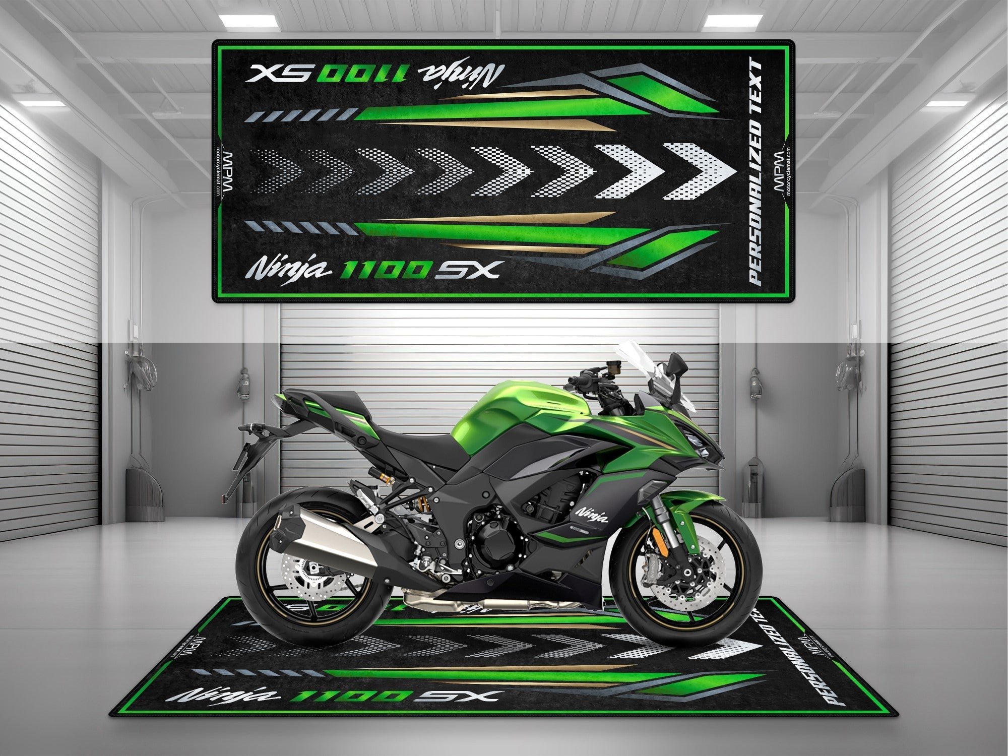 MPM Motorcycle Mat for Kawasaki Ninja 1100 SX - MM4228