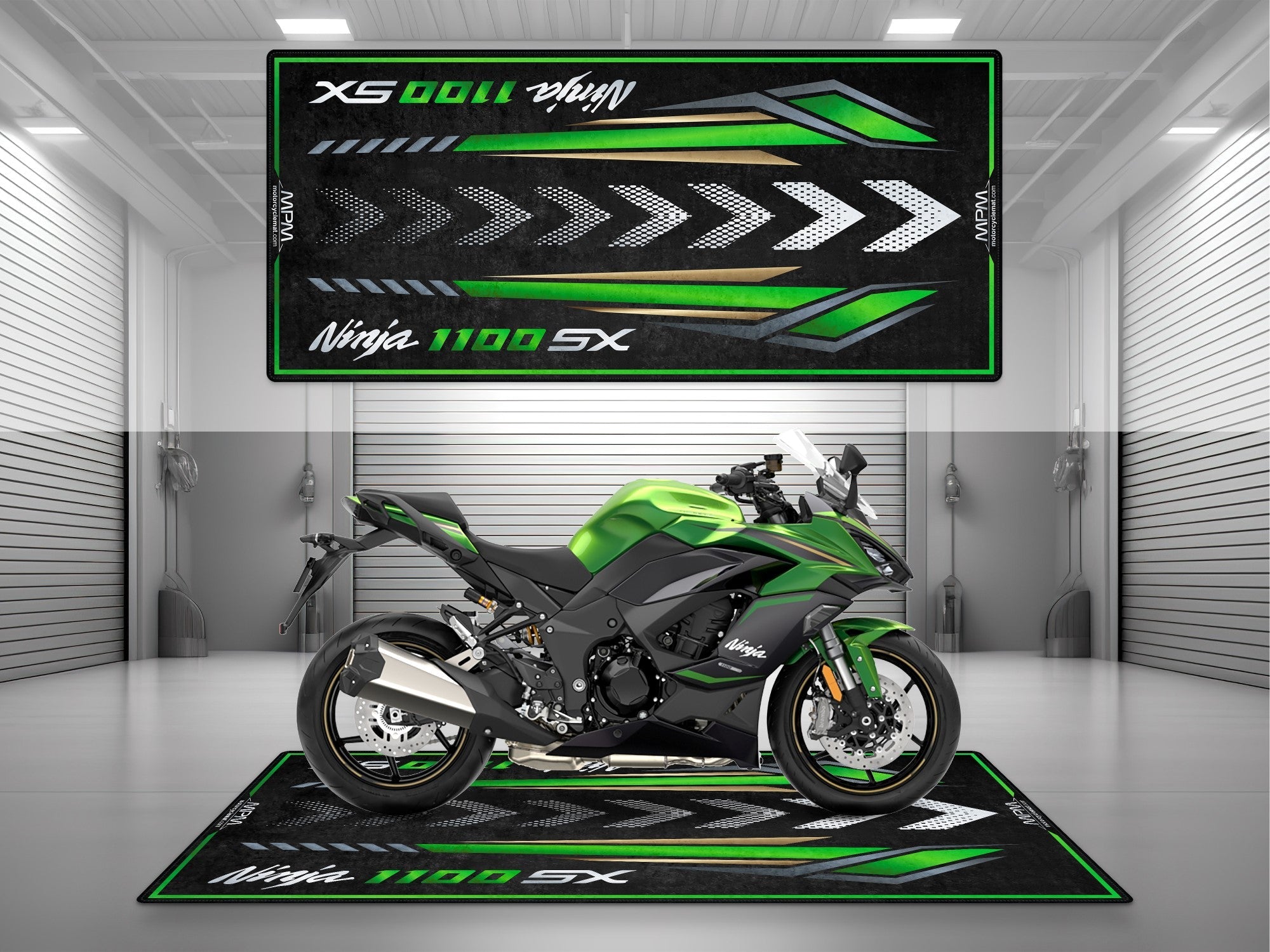 MPM Motorcycle Mat for Kawasaki Ninja 1100 SX - MM4228