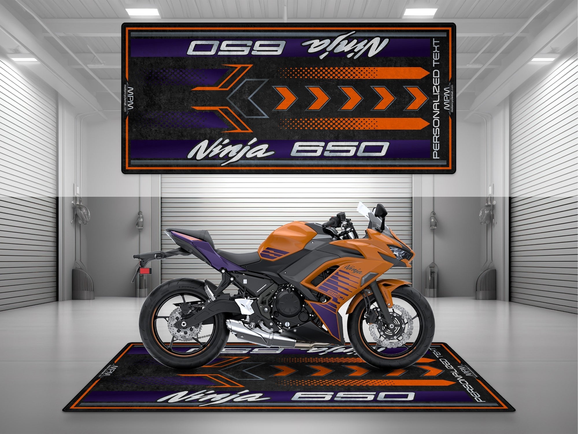MPM Motorcycle Mat for Kawasaki Ninja 650 - MM7388