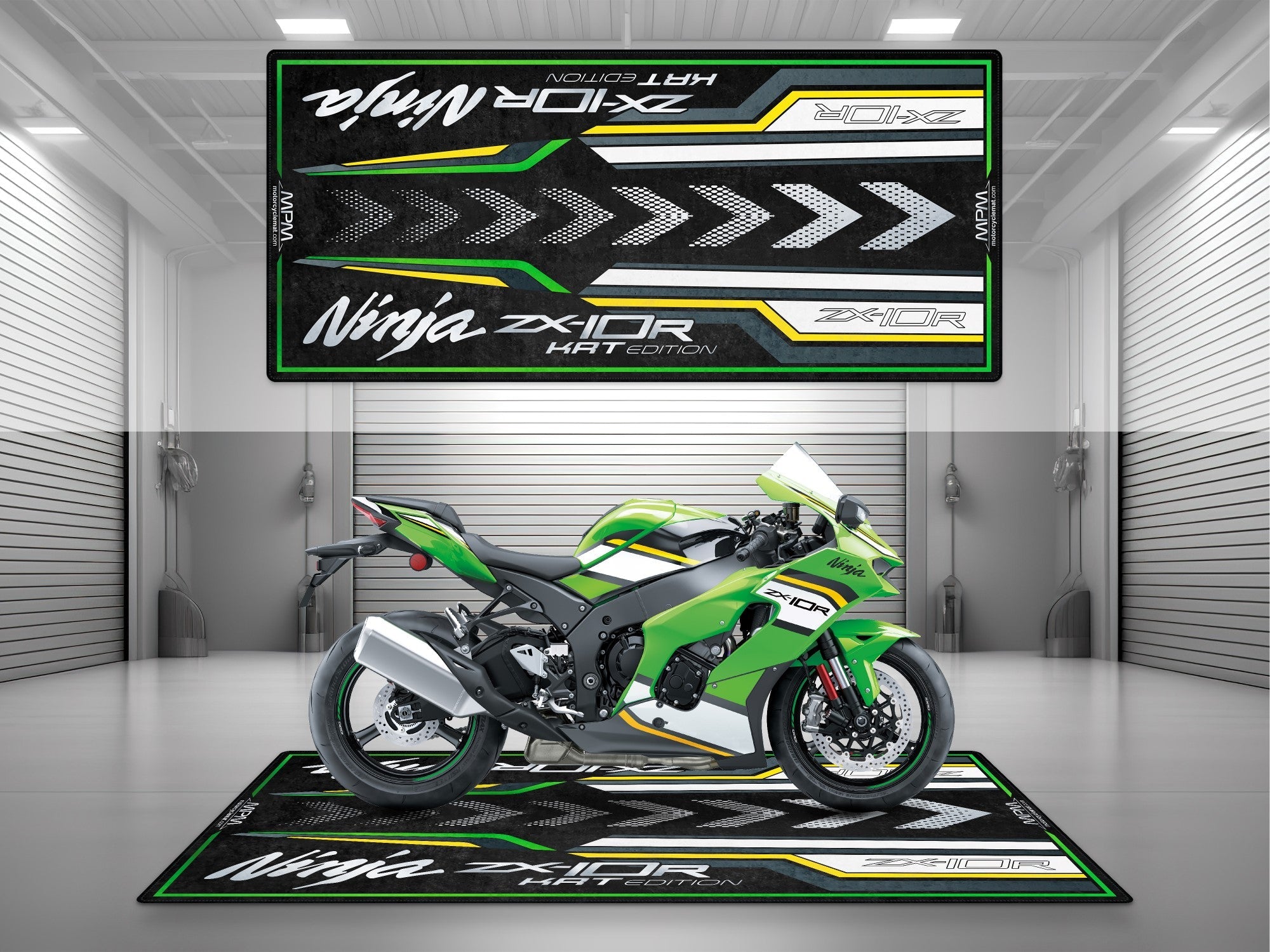 MPM Motorcycle Mat for Kawasaki Ninja ZX-10R KRT Edition - MM7399
