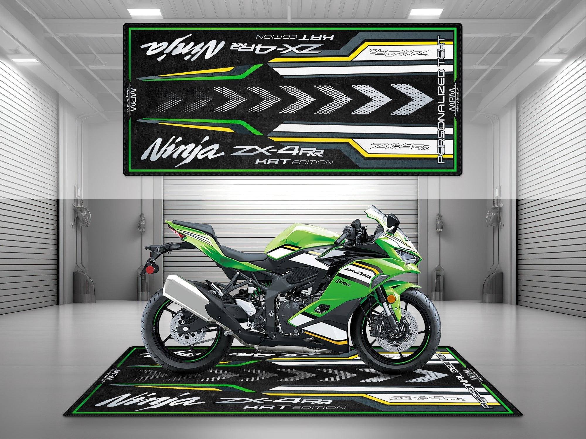 MPM Motorcycle Mat for Kawasaki Ninja ZX-4RR KRT Edition - MM7393