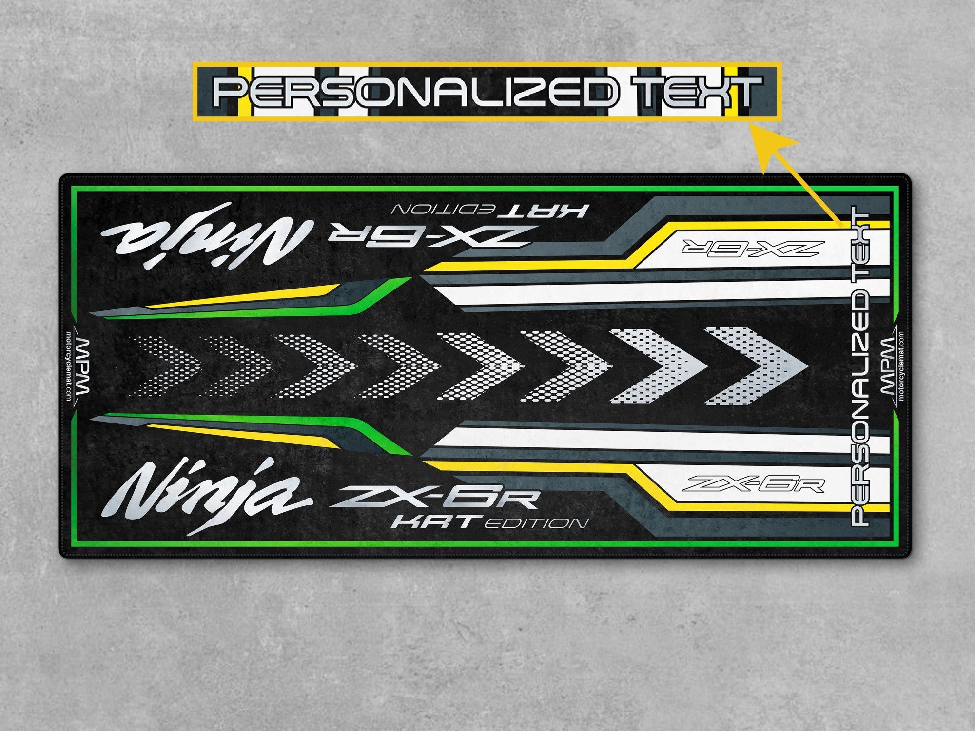 MPM Motorcycle Mat for Kawasaki Ninja ZX-6R KRT Edition - MM7396