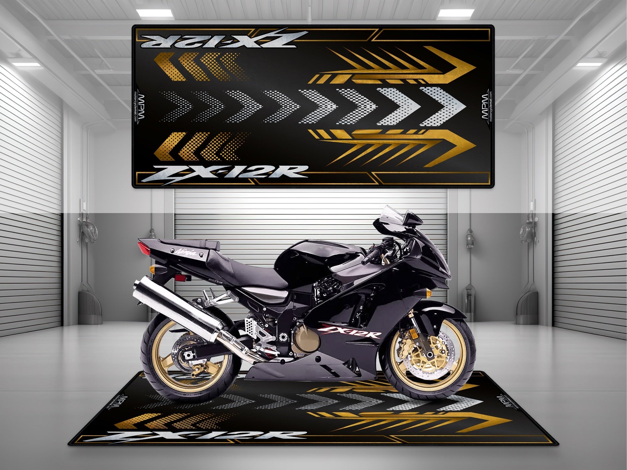 MPM Motorcycle Mat for Kawasaki ZX-12R - U205