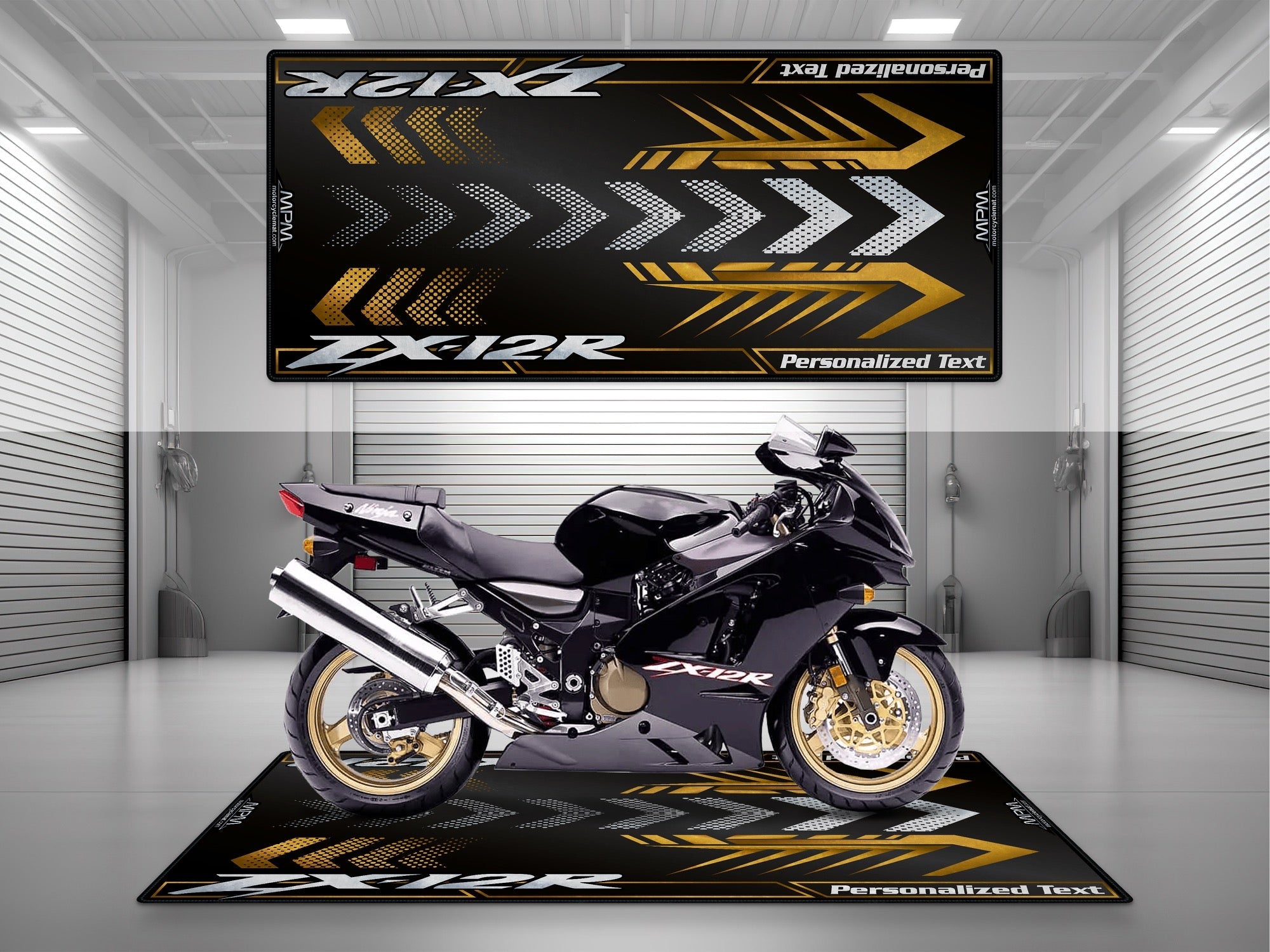 MPM Motorcycle Mat for Kawasaki ZX-12R - U205